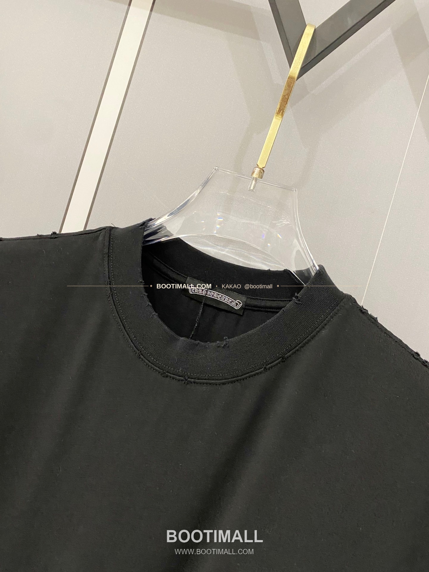 크롬하츠 2026SS 헤비코튼 크로스패치자수 워시드 루즈핏 반팔 티셔츠 Chrome Hearts 2026 SS Heavy Cotton Cross Patch Embroidery Washed Loose Fit Short Sleeve T-Shirt 9