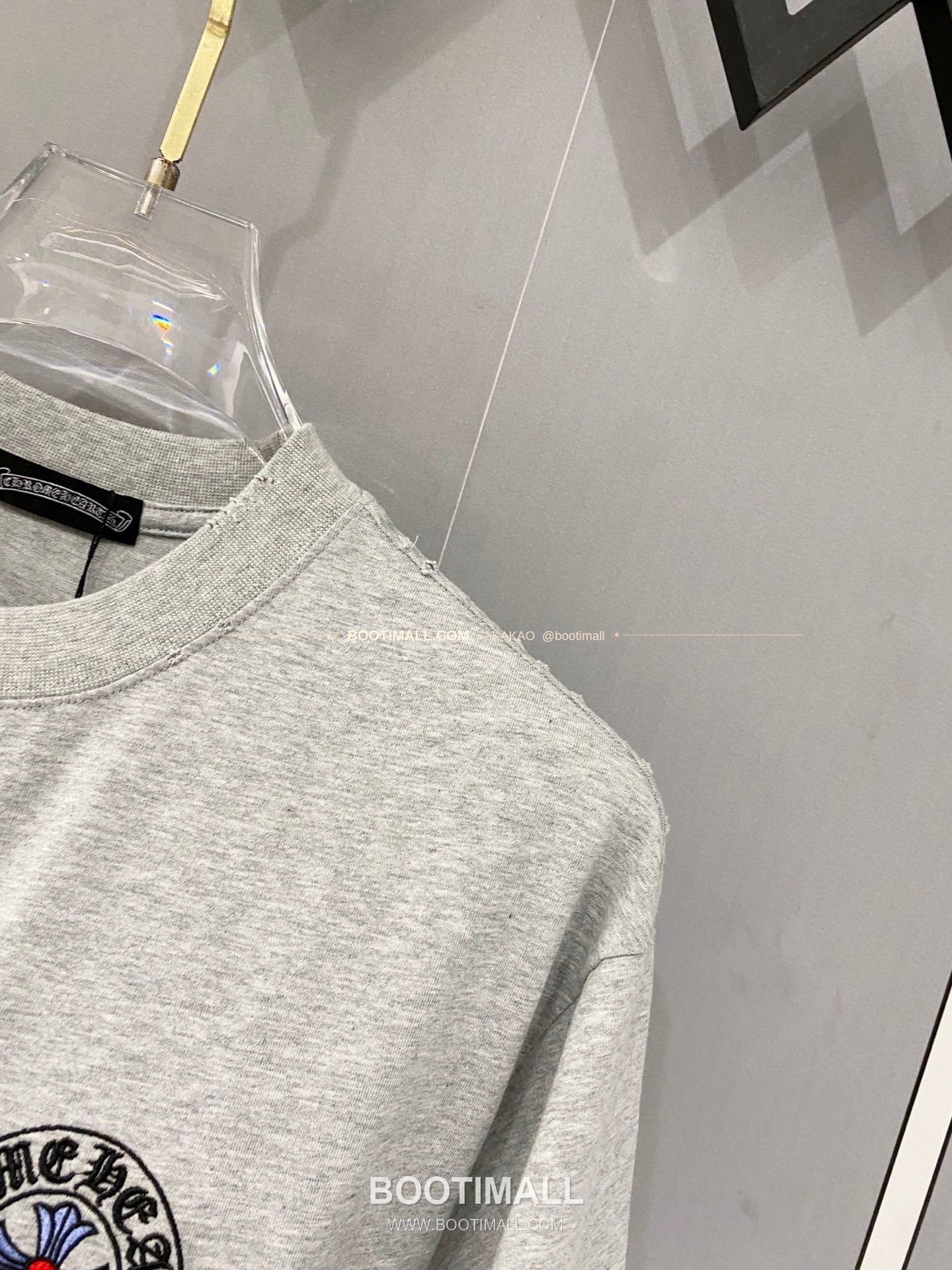 크롬하츠 2026SS 헤비코튼 크로스패치자수 워시드 루즈핏 반팔 티셔츠 Chrome Hearts 2026 SS Heavy Cotton Cross Patch Embroidery Washed Loose Fit Short Sleeve T-Shirt 6