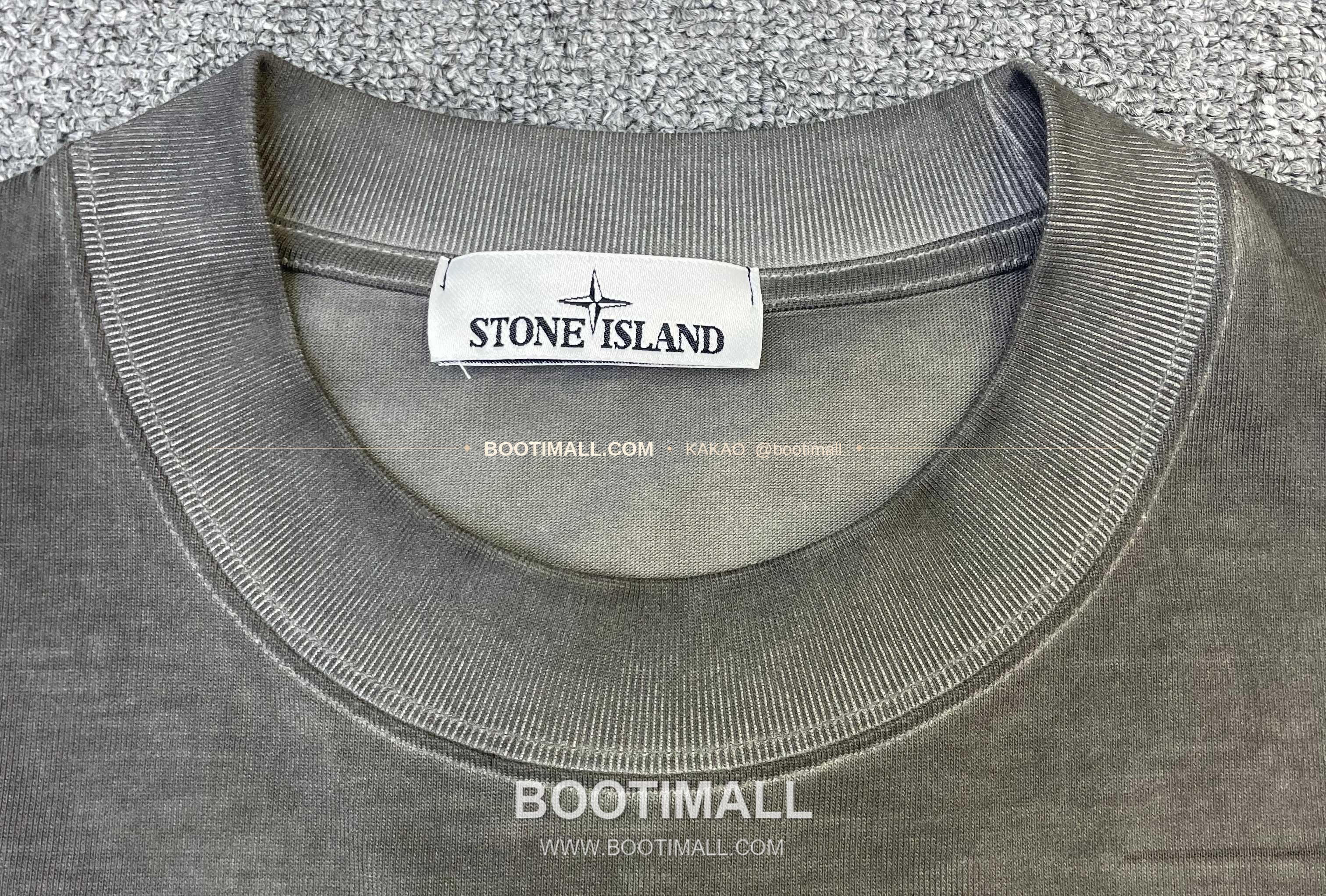 스톤아일랜드 2026SS 헤비코튼 와펜로고 워시드 루즈핏 반팔 티셔츠 Stone Island 2026 SS Heavy Cotton Patch Logo Washed Loose Fit Short Sleeve T-Shirt 3