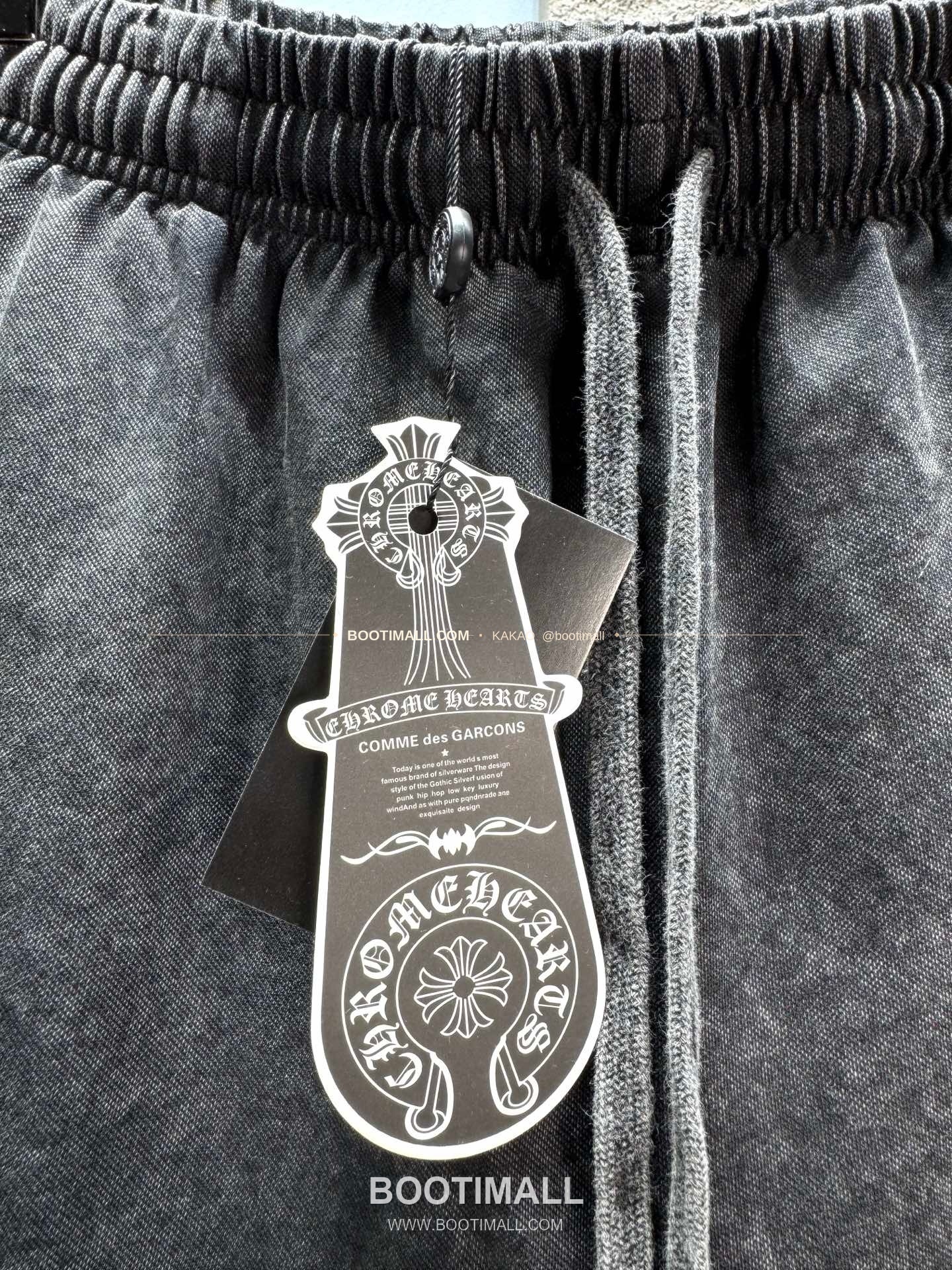 크롬하츠 코튼혼방 호스슈자수 워시드 루즈핏 드로스트링 쇼츠 Chrome Hearts Cotton Blend Horseshoe Embroidery Washed Loose Fit Drawstring Shorts CCA1667 7