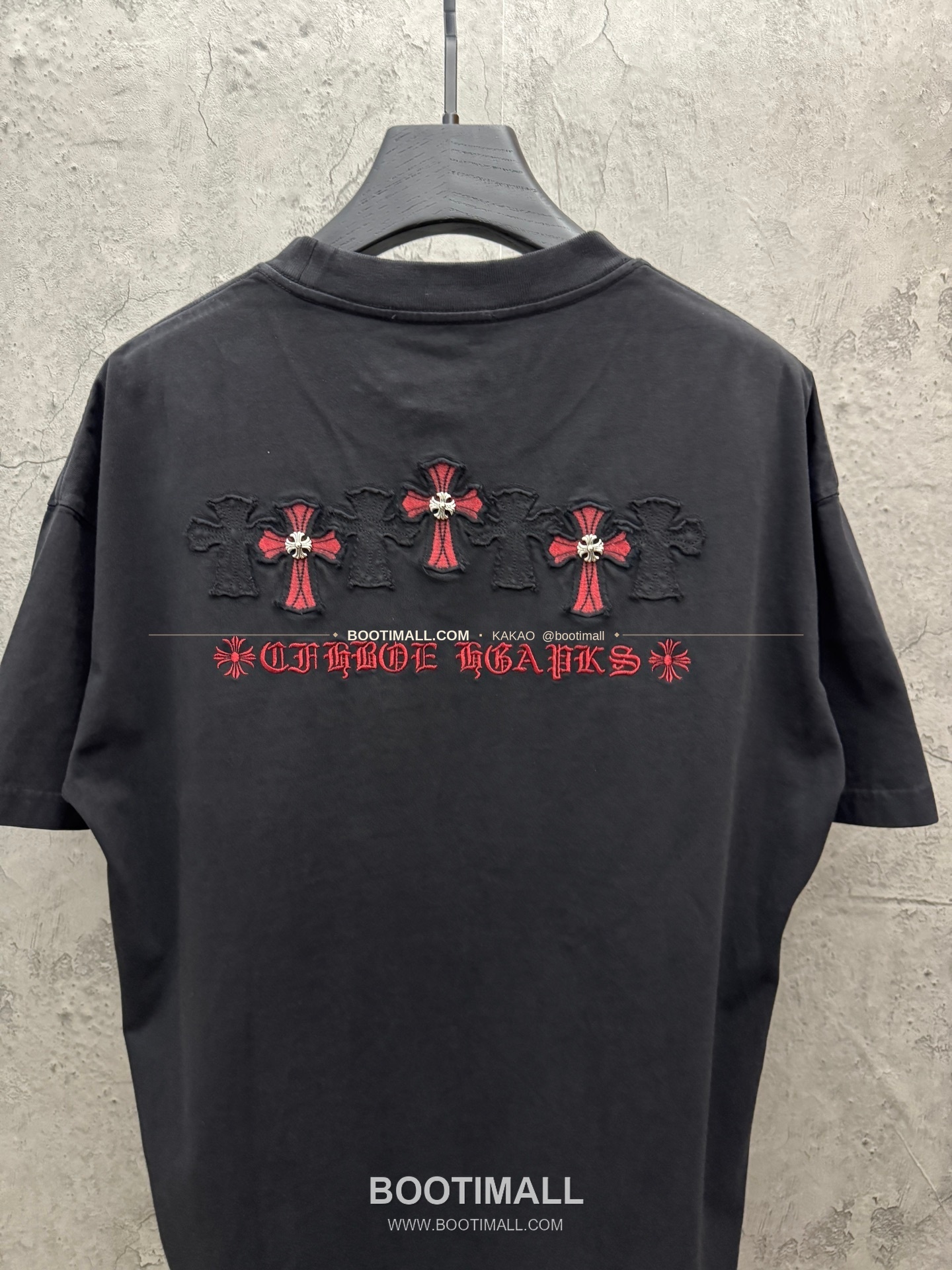 크롬하츠 2026SS 헤비코튼 크로스패치자수 루즈핏 반팔 티셔츠 Chrome Hearts 2026 SS Heavy Cotton Cross Patch Embroidery Loose Fit Short Sleeve T-Shirt 26-2011 7