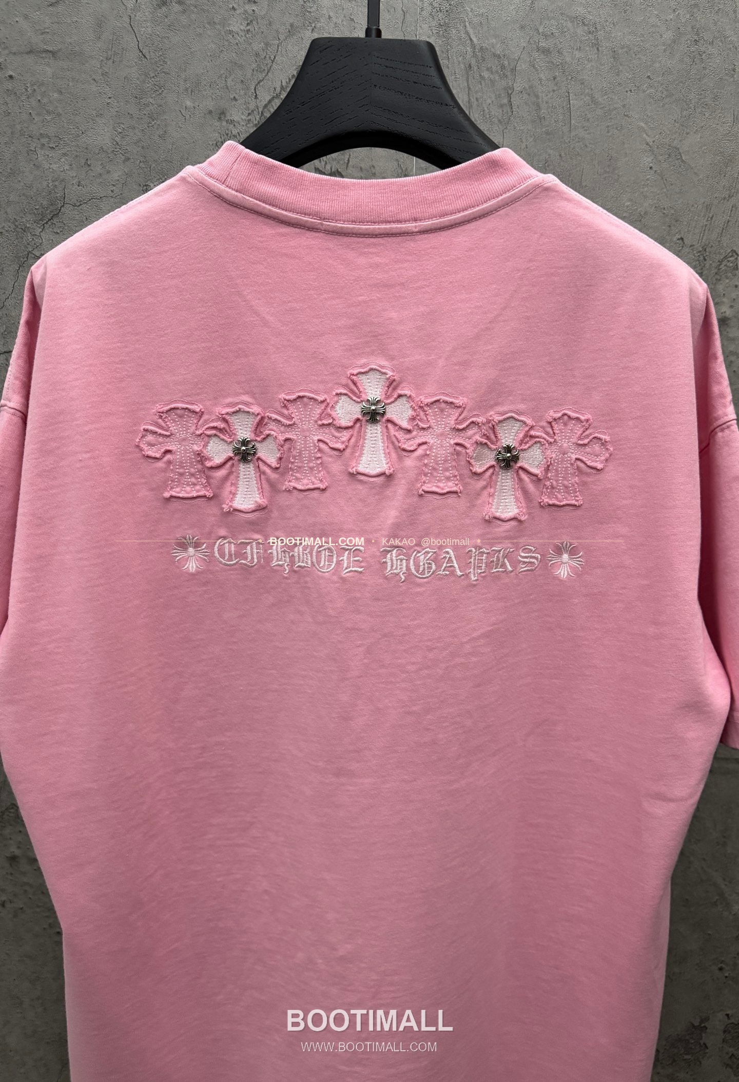 크롬하츠 2026SS 헤비코튼 크로스패치자수 루즈핏 반팔 티셔츠 Chrome Hearts 2026 SS Heavy Cotton Cross Patch Embroidery Loose Fit Short Sleeve T-Shirt 26-2011 7