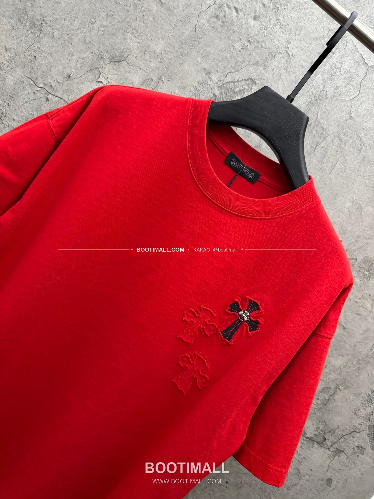 크롬하츠 2026SS 헤비코튼 크로스패치자수 루즈핏 반팔 티셔츠 Chrome Hearts 2026 SS Heavy Cotton Cross Patch Embroidery Loose Fit Short Sleeve T-Shirt 26-2011 3