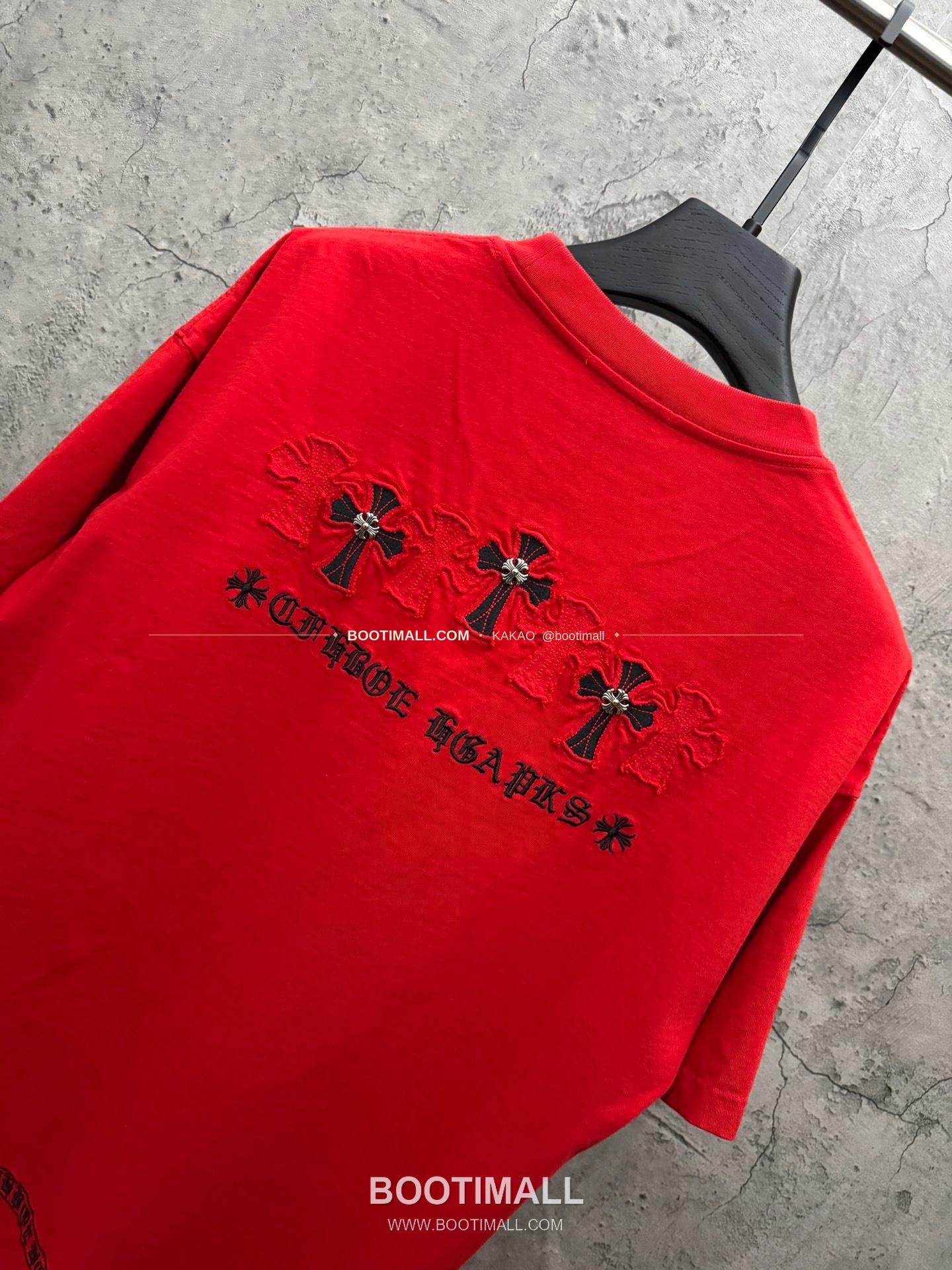 크롬하츠 2026SS 헤비코튼 크로스패치자수 루즈핏 반팔 티셔츠 Chrome Hearts 2026 SS Heavy Cotton Cross Patch Embroidery Loose Fit Short Sleeve T-Shirt 26-2011 4