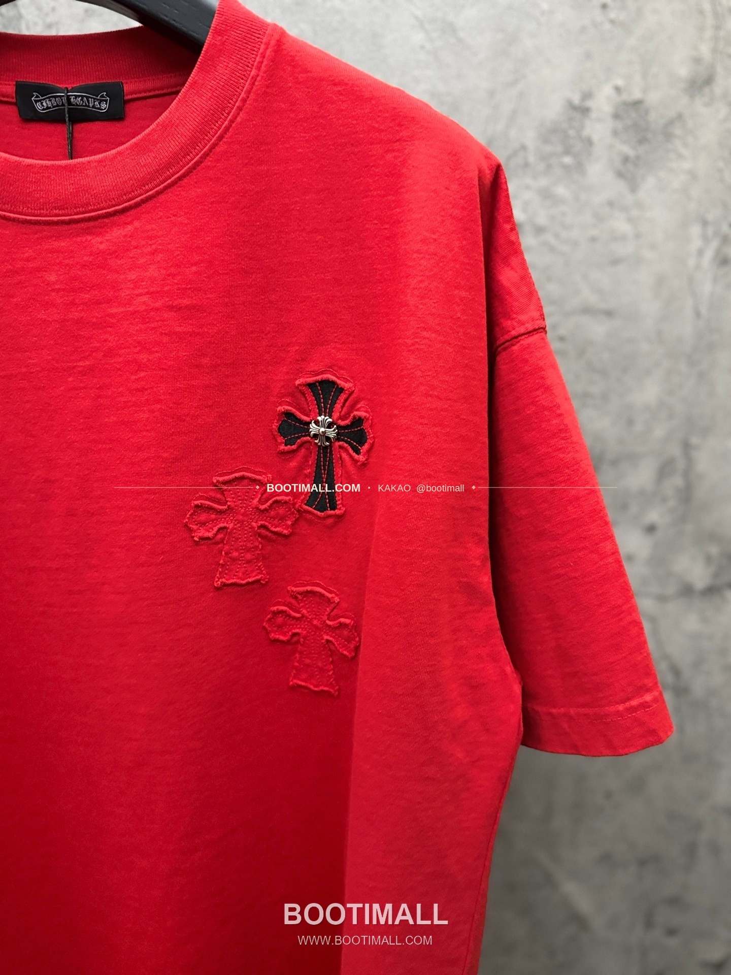 크롬하츠 2026SS 헤비코튼 크로스패치자수 루즈핏 반팔 티셔츠 Chrome Hearts 2026 SS Heavy Cotton Cross Patch Embroidery Loose Fit Short Sleeve T-Shirt 26-2011 5