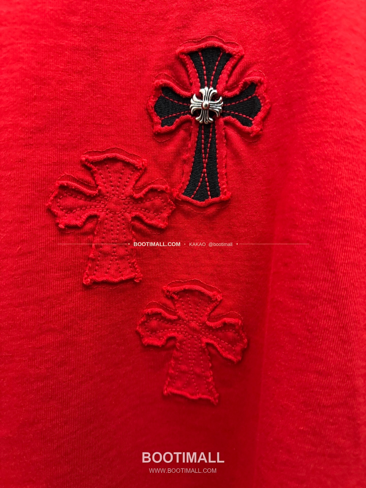 크롬하츠 2026SS 헤비코튼 크로스패치자수 루즈핏 반팔 티셔츠 Chrome Hearts 2026 SS Heavy Cotton Cross Patch Embroidery Loose Fit Short Sleeve T-Shirt 26-2011 6