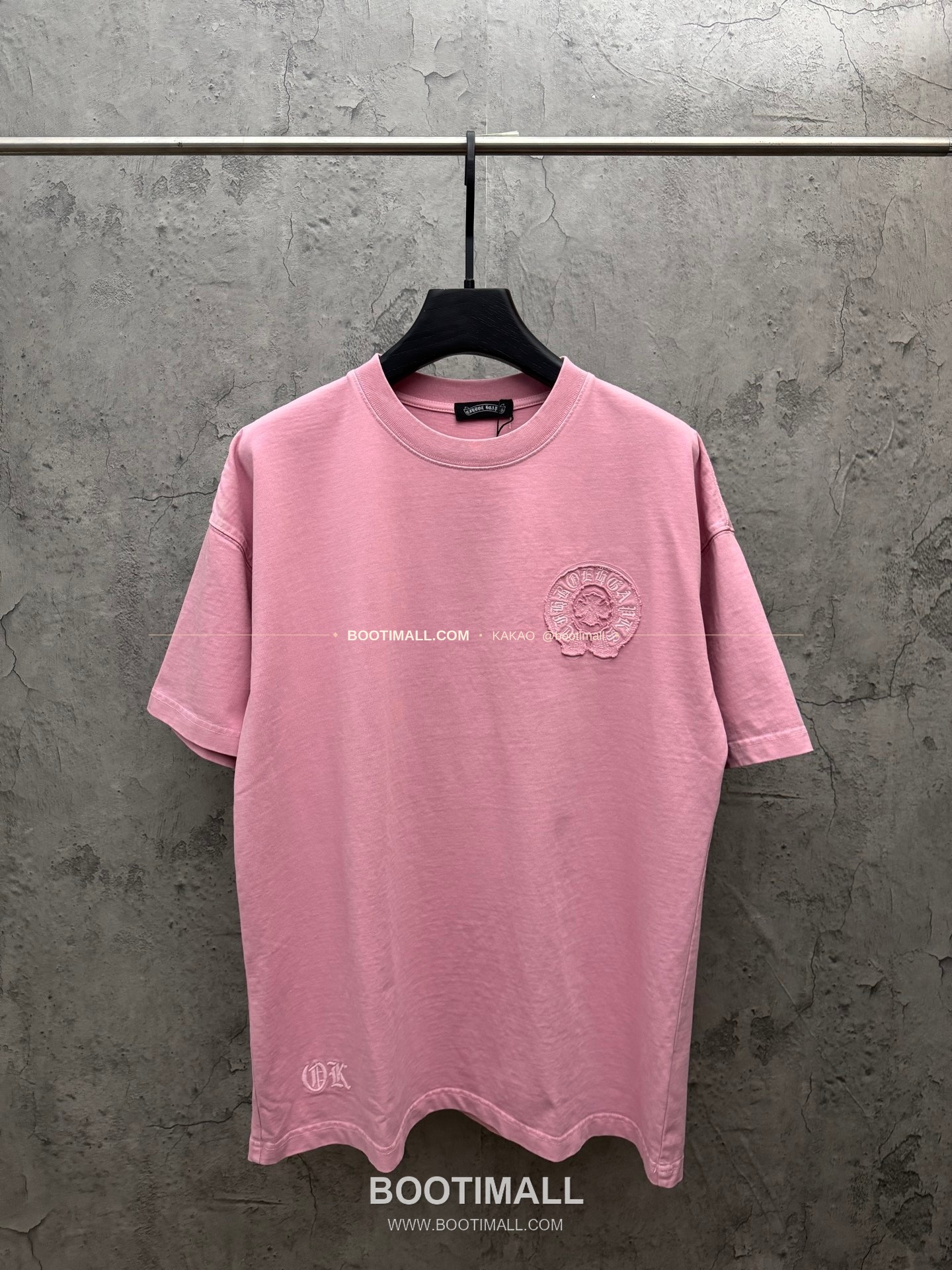 크롬하츠 2026SS 헤비코튼 크로스패치자수 루즈핏 반팔 티셔츠 Chrome Hearts 2026 SS Heavy Cotton Cross Patch Embroidery Loose Fit Short Sleeve T-Shirt 26-2055 1