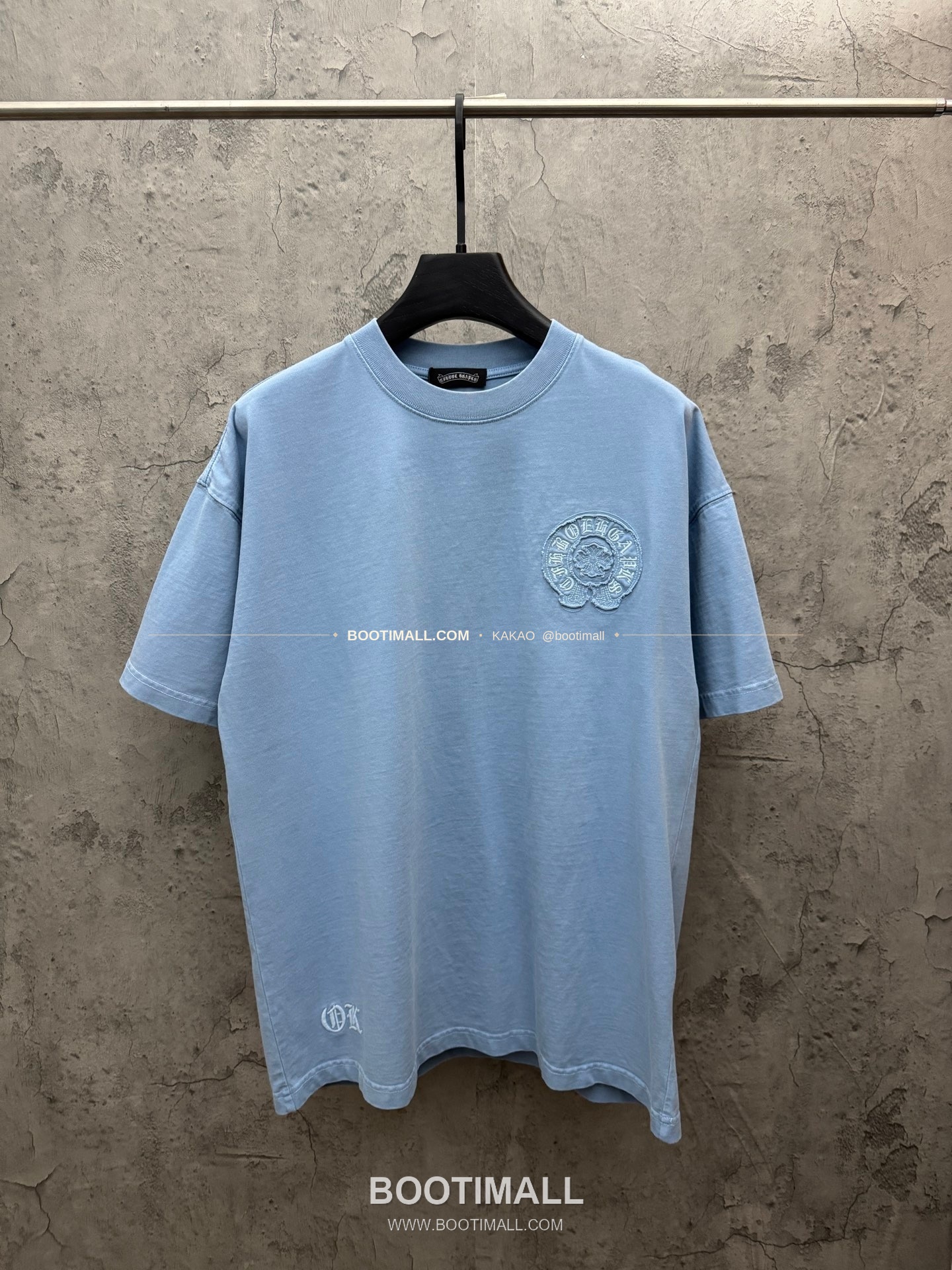 크롬하츠 2026SS 헤비코튼 크로스패치자수 루즈핏 반팔 티셔츠 Chrome Hearts 2026 SS Heavy Cotton Cross Patch Embroidery Loose Fit Short Sleeve T-Shirt 26-2055 1