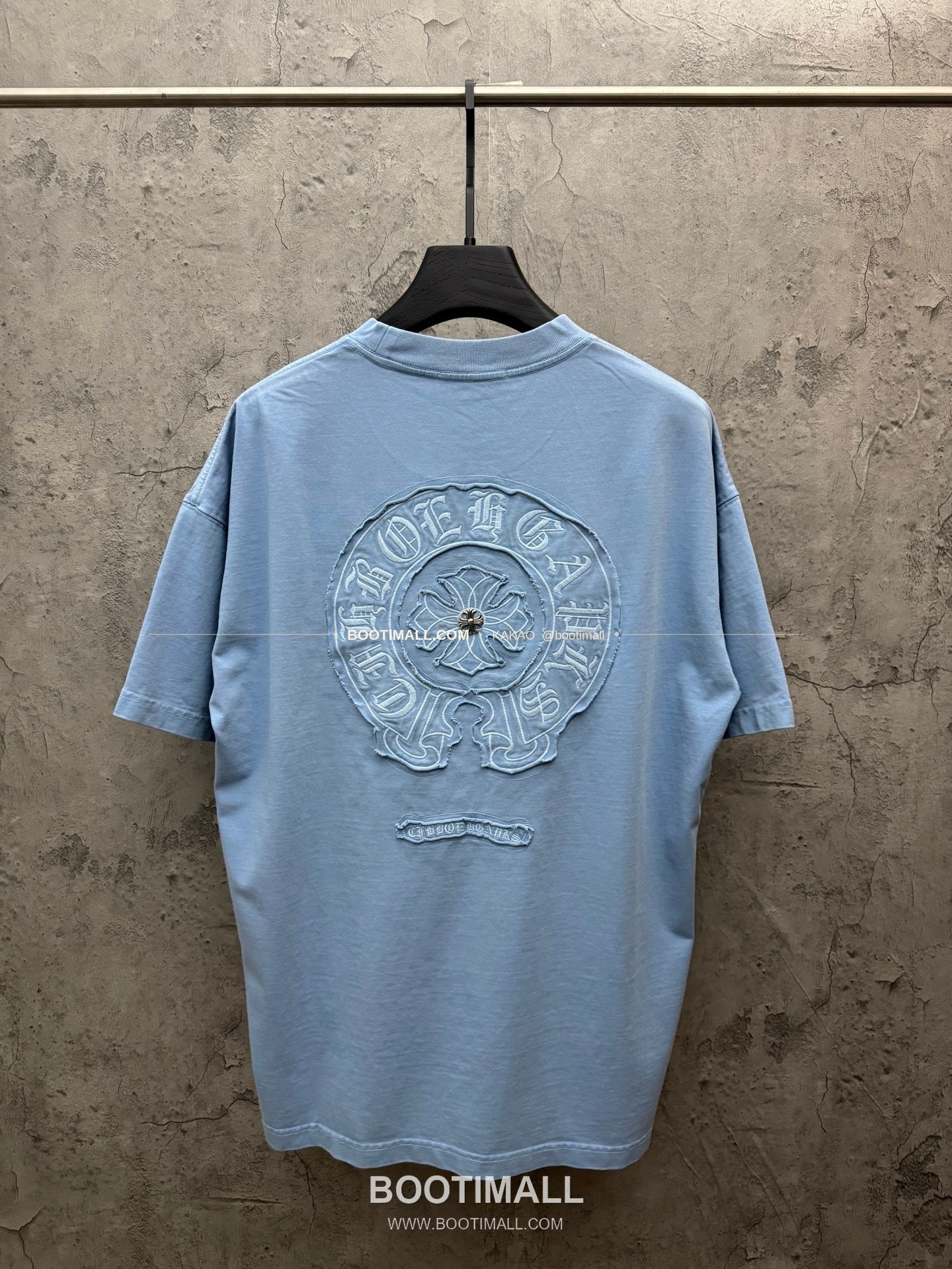 크롬하츠 2026SS 헤비코튼 크로스패치자수 루즈핏 반팔 티셔츠 Chrome Hearts 2026 SS Heavy Cotton Cross Patch Embroidery Loose Fit Short Sleeve T-Shirt 26-2055 2