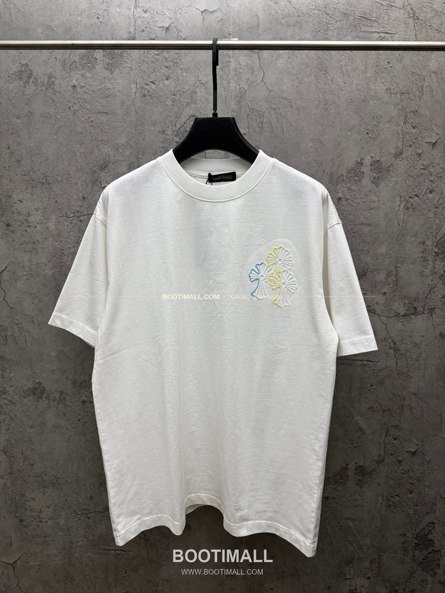 크롬하츠 2026SS 헤비코튼 컬러자수 루즈핏 반팔 티셔츠 Chrome Hearts 2026 SS Heavy Cotton Color Embroidery Loose Fit Short Sleeve T-Shirt 26-2078 1