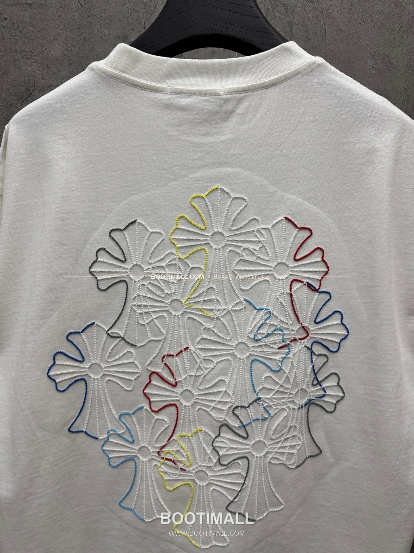 크롬하츠 2026SS 헤비코튼 컬러자수 루즈핏 반팔 티셔츠 Chrome Hearts 2026 SS Heavy Cotton Color Embroidery Loose Fit Short Sleeve T-Shirt 26-2078 7