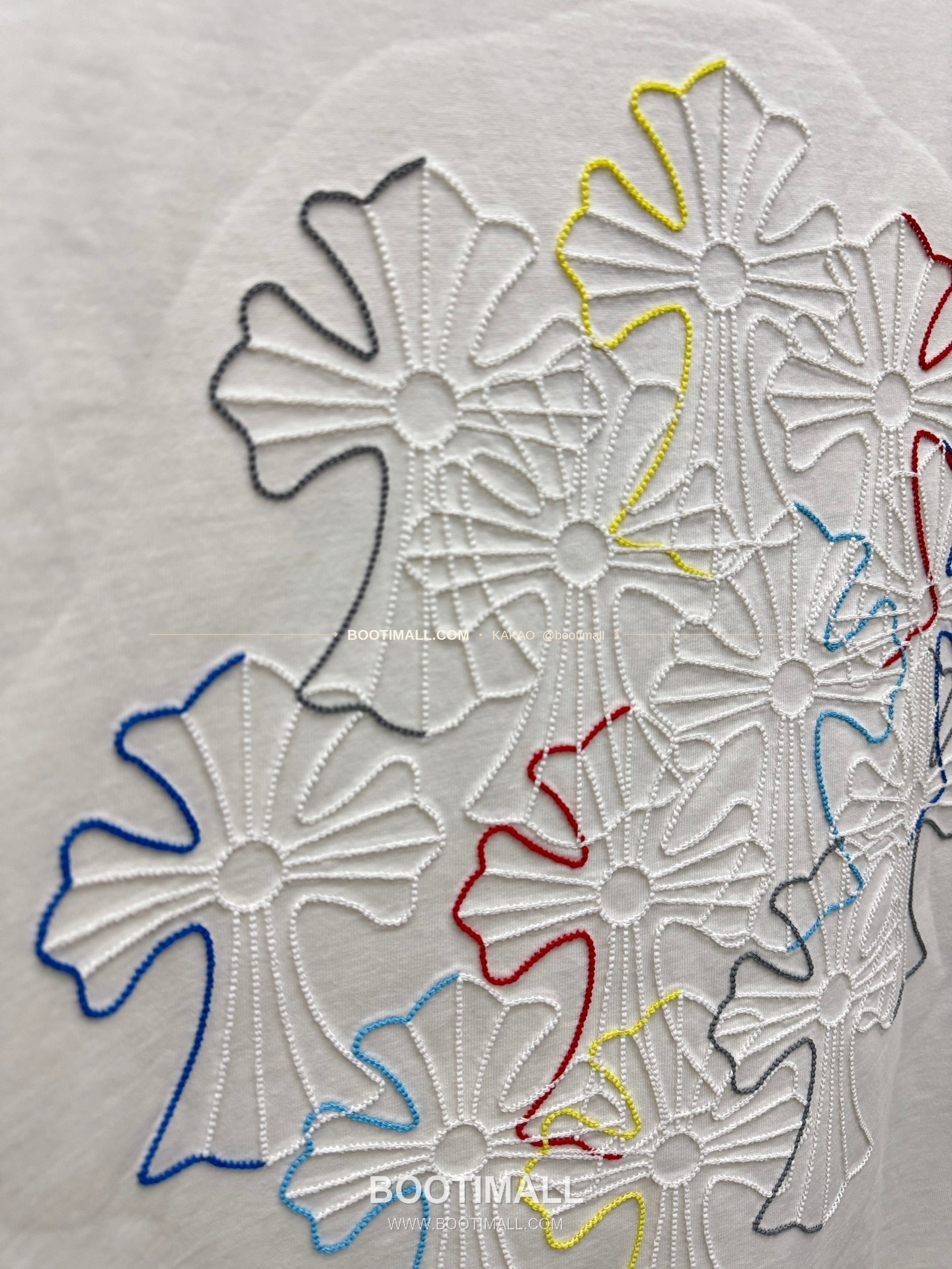 크롬하츠 2026SS 헤비코튼 컬러자수 루즈핏 반팔 티셔츠 Chrome Hearts 2026 SS Heavy Cotton Color Embroidery Loose Fit Short Sleeve T-Shirt 26-2078 8