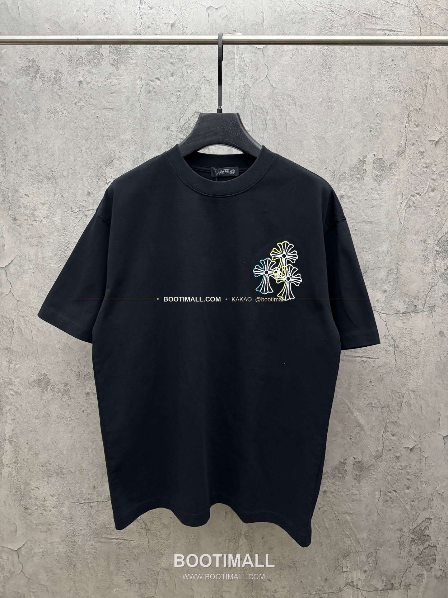 크롬하츠 2026SS 헤비코튼 컬러자수 루즈핏 반팔 티셔츠 Chrome Hearts 2026 SS Heavy Cotton Color Embroidery Loose Fit Short Sleeve T-Shirt 26-2078 1