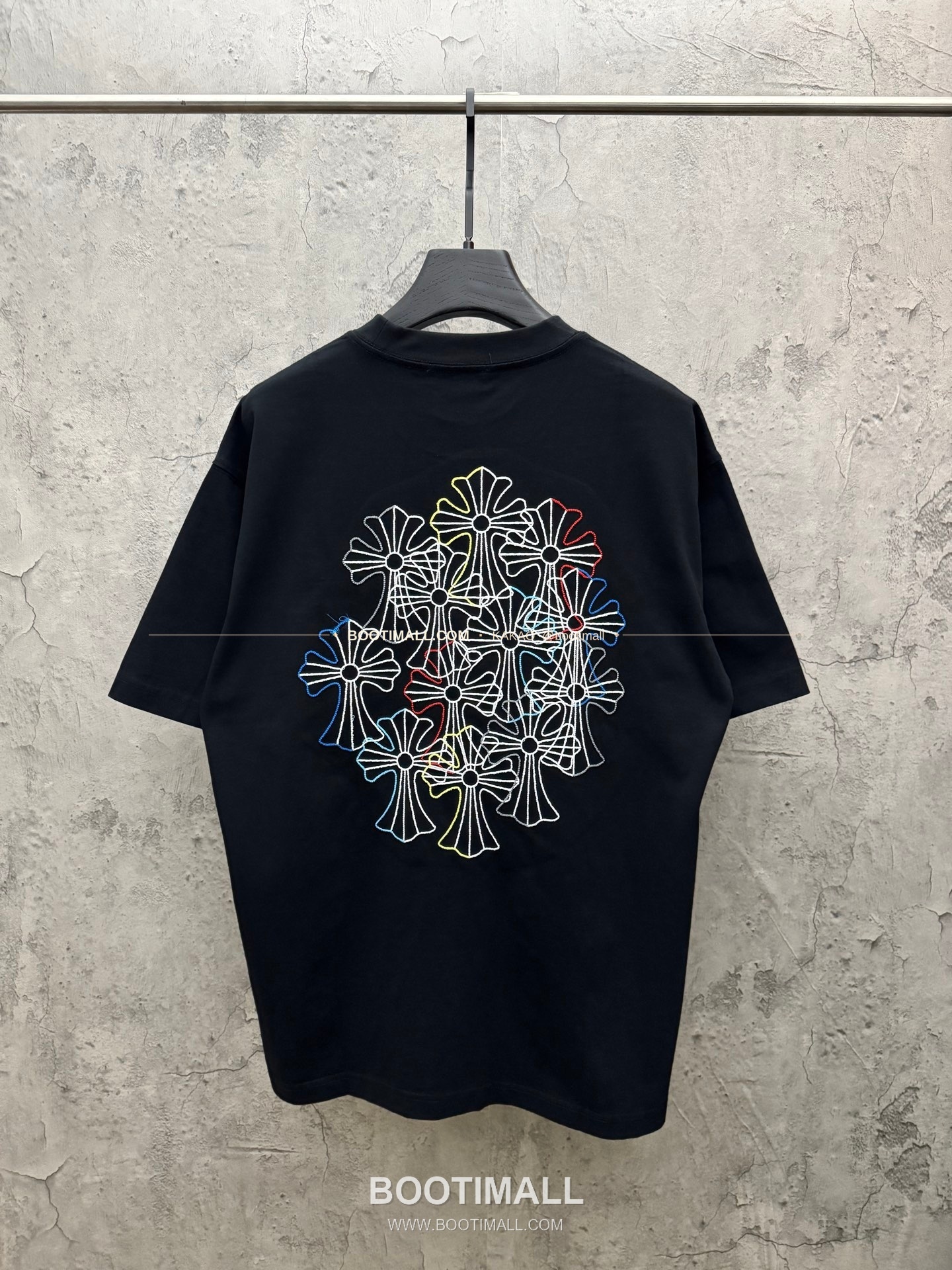 크롬하츠 2026SS 헤비코튼 컬러자수 루즈핏 반팔 티셔츠 Chrome Hearts 2026 SS Heavy Cotton Color Embroidery Loose Fit Short Sleeve T-Shirt 26-2078 2