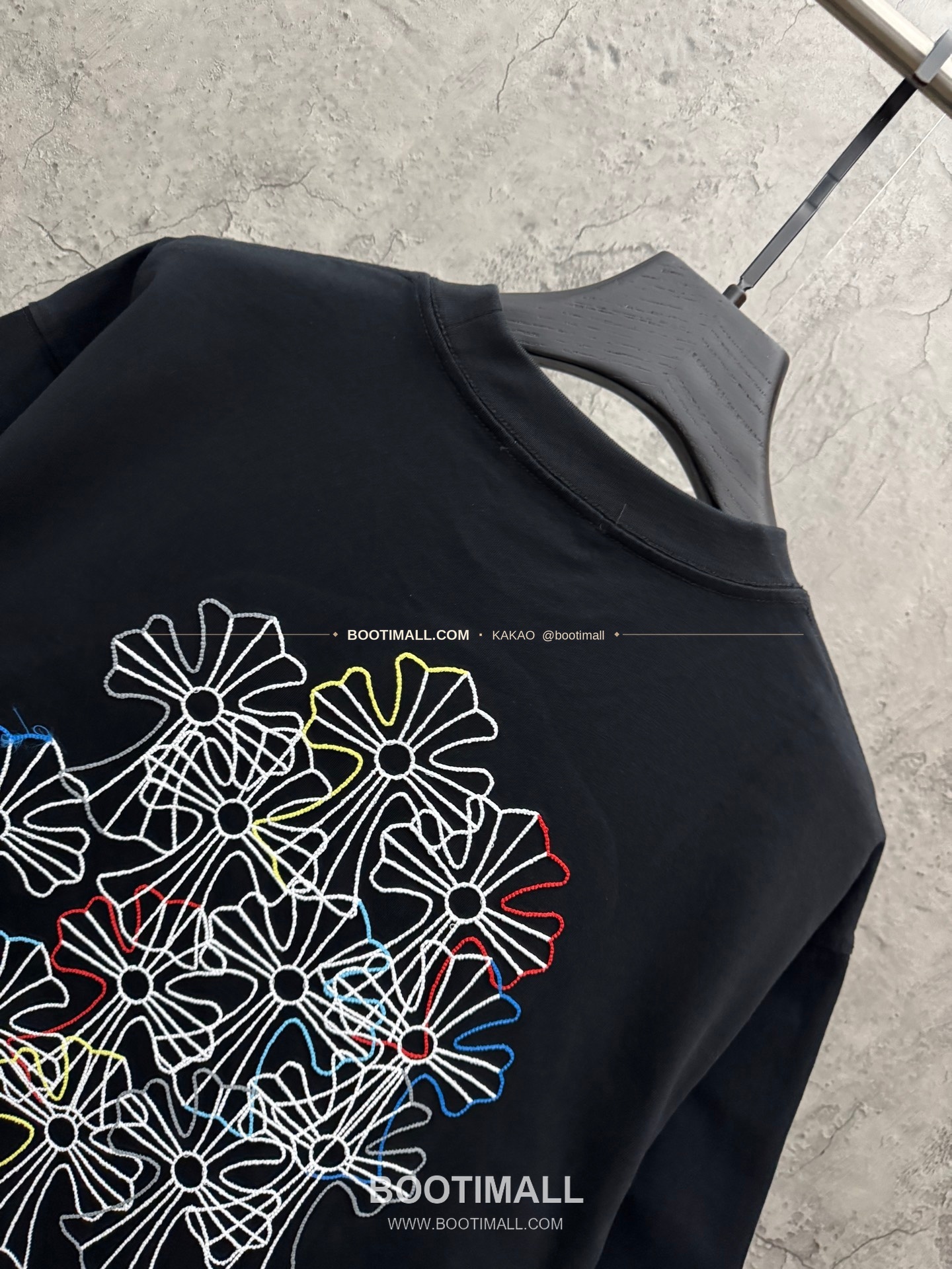 크롬하츠 2026SS 헤비코튼 컬러자수 루즈핏 반팔 티셔츠 Chrome Hearts 2026 SS Heavy Cotton Color Embroidery Loose Fit Short Sleeve T-Shirt 26-2078 4