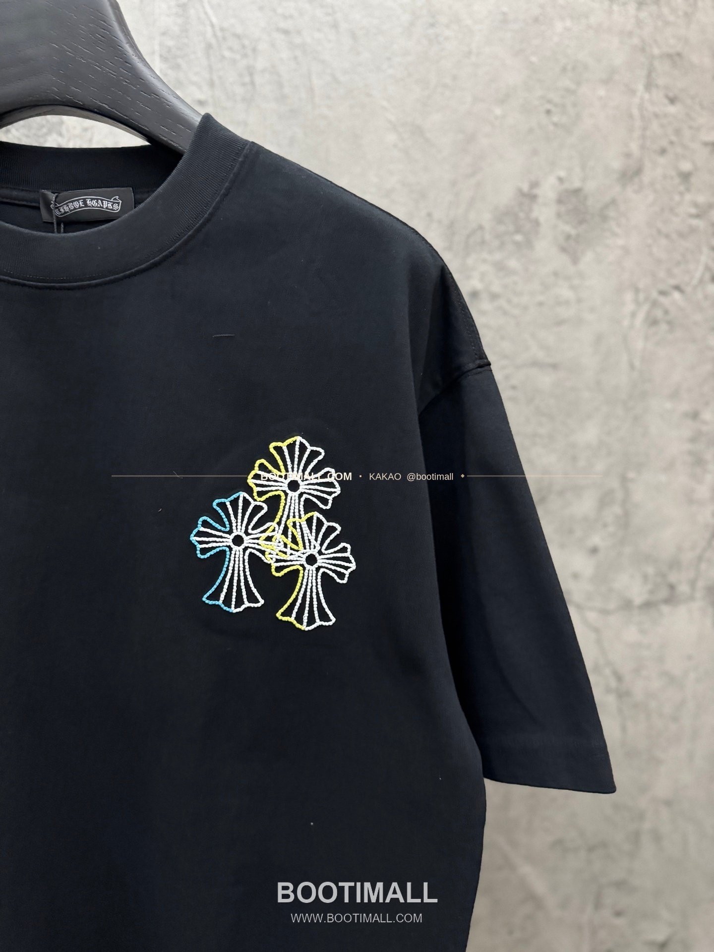 크롬하츠 2026SS 헤비코튼 컬러자수 루즈핏 반팔 티셔츠 Chrome Hearts 2026 SS Heavy Cotton Color Embroidery Loose Fit Short Sleeve T-Shirt 26-2078 5