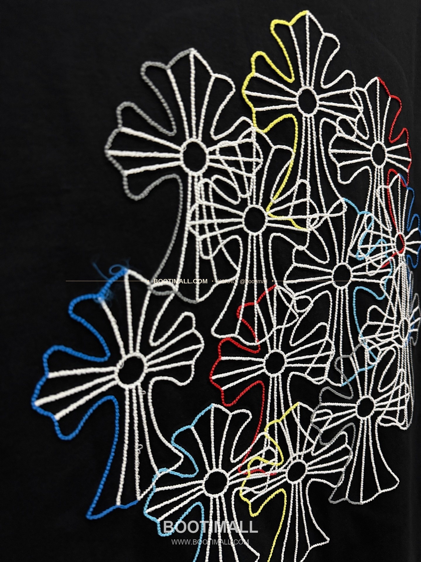 크롬하츠 2026SS 헤비코튼 컬러자수 루즈핏 반팔 티셔츠 Chrome Hearts 2026 SS Heavy Cotton Color Embroidery Loose Fit Short Sleeve T-Shirt 26-2078 8