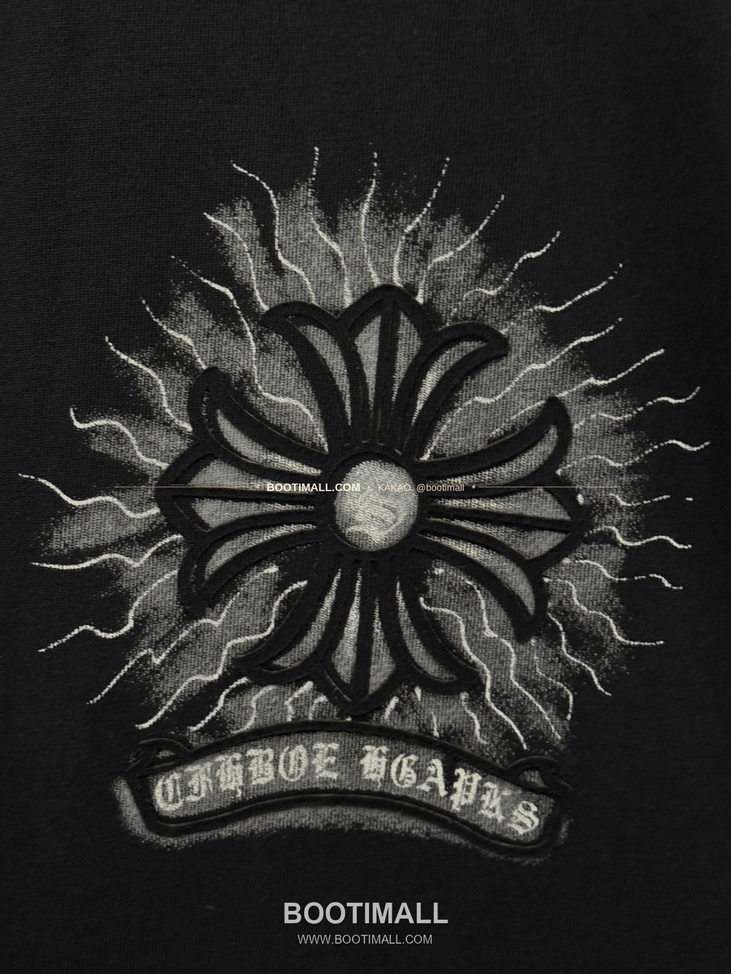 크롬하츠 2026SS 헤비코튼 벨벳프린트 루즈핏 반팔 티셔츠 Chrome Hearts 2026 SS Heavy Cotton Velvet Print Loose Fit Short Sleeve T-Shirt 26-2068 6