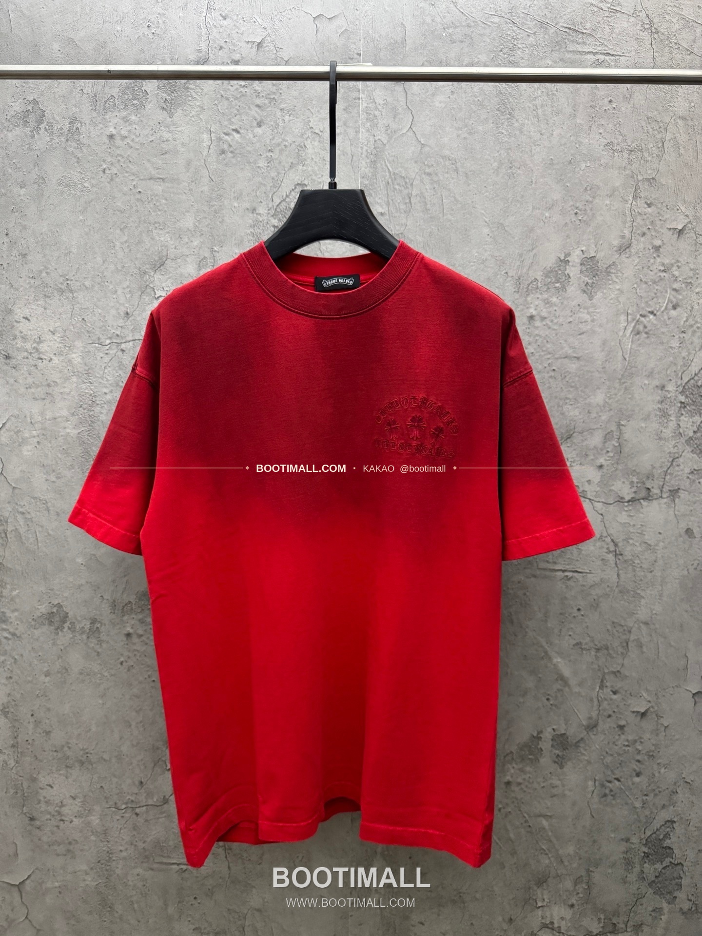 크롬하츠 2026SS 헤비코튼 패치자수 워시드 루즈핏 반팔 티셔츠 Chrome Hearts 2026 SS Heavy Cotton Patch Embroidery Washed Loose Fit Short Sleeve T-Shirt 26-2005 1