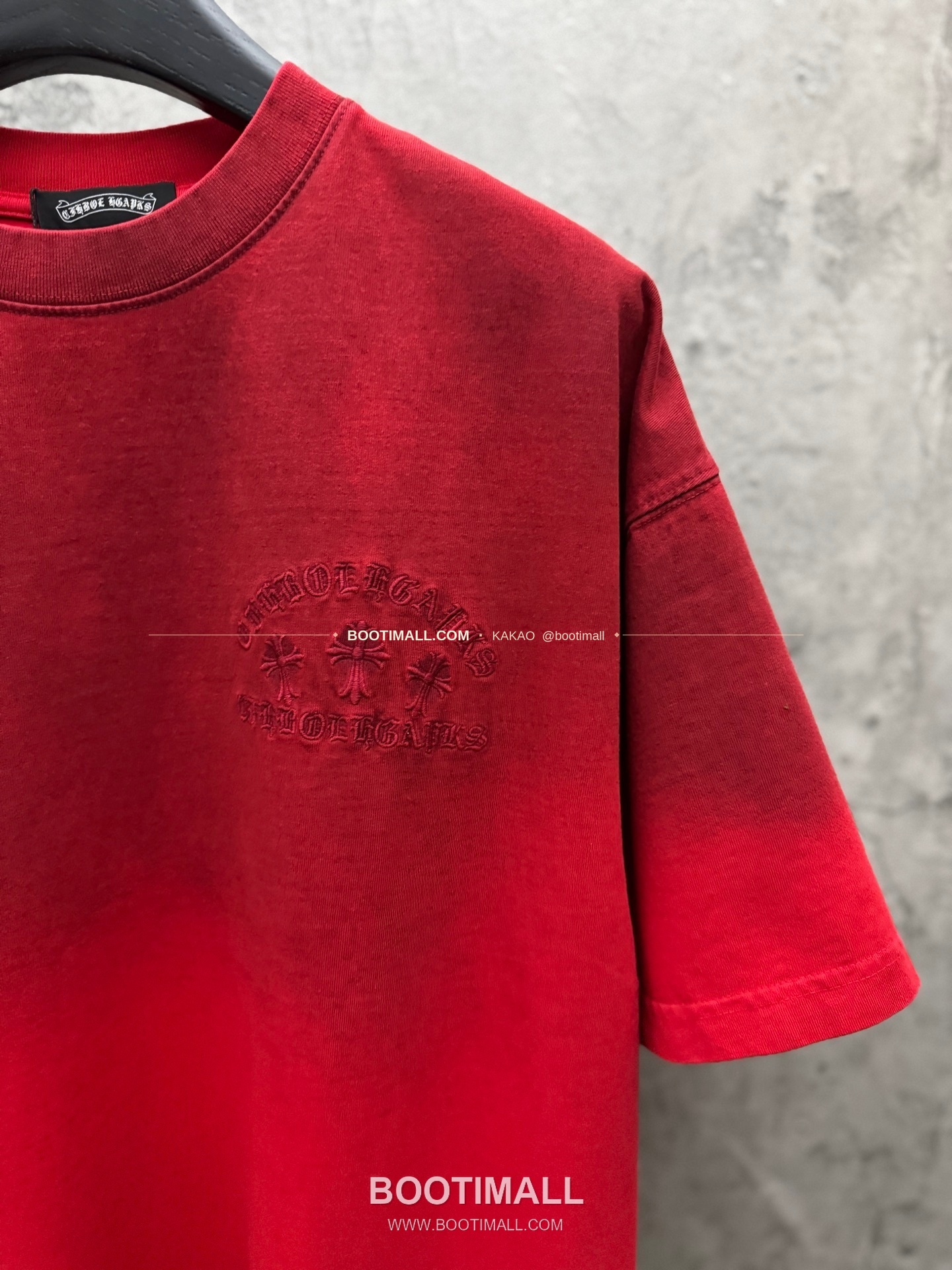 크롬하츠 2026SS 헤비코튼 패치자수 워시드 루즈핏 반팔 티셔츠 Chrome Hearts 2026 SS Heavy Cotton Patch Embroidery Washed Loose Fit Short Sleeve T-Shirt 26-2005 5