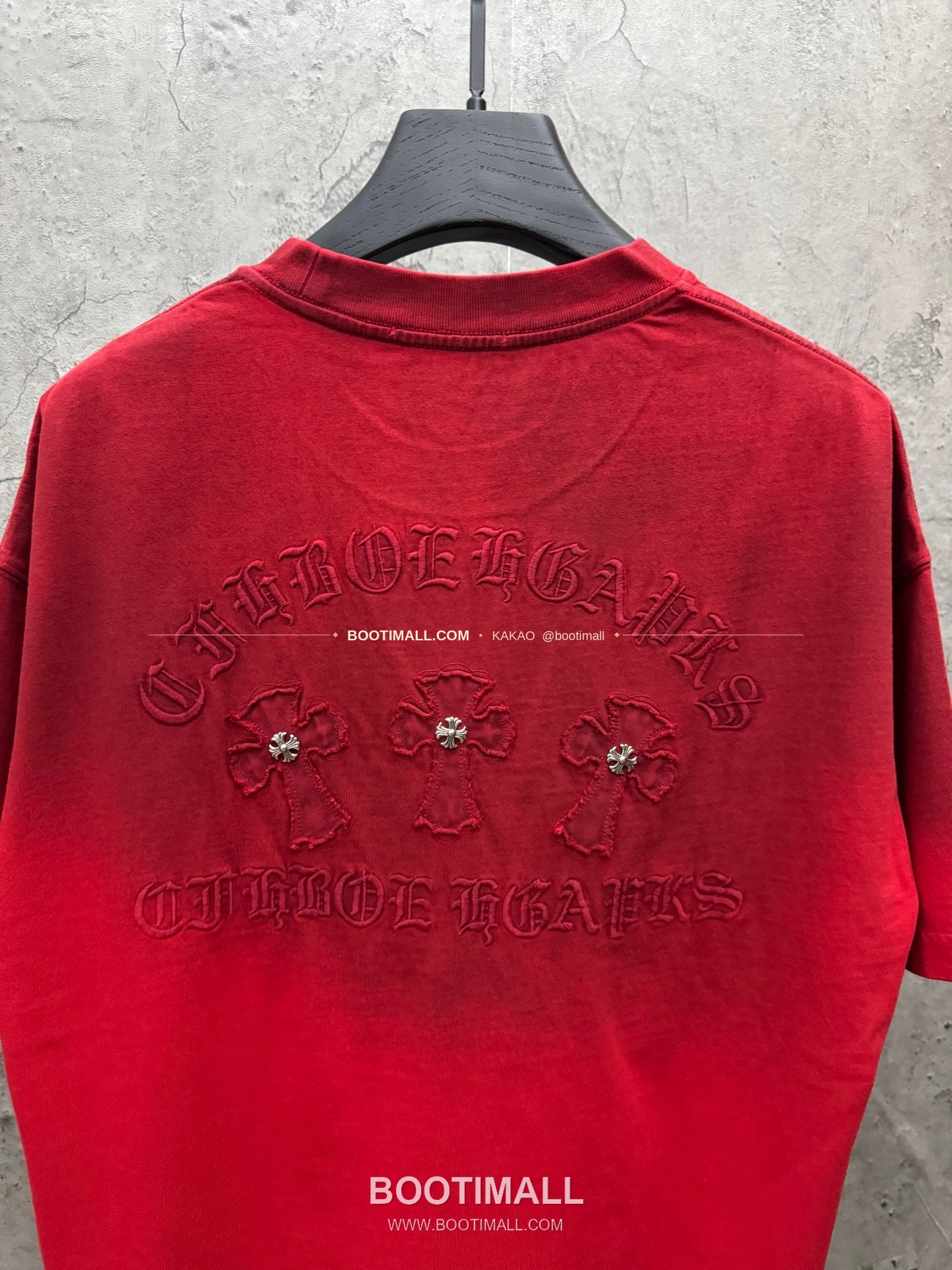 크롬하츠 2026SS 헤비코튼 패치자수 워시드 루즈핏 반팔 티셔츠 Chrome Hearts 2026 SS Heavy Cotton Patch Embroidery Washed Loose Fit Short Sleeve T-Shirt 26-2005 7