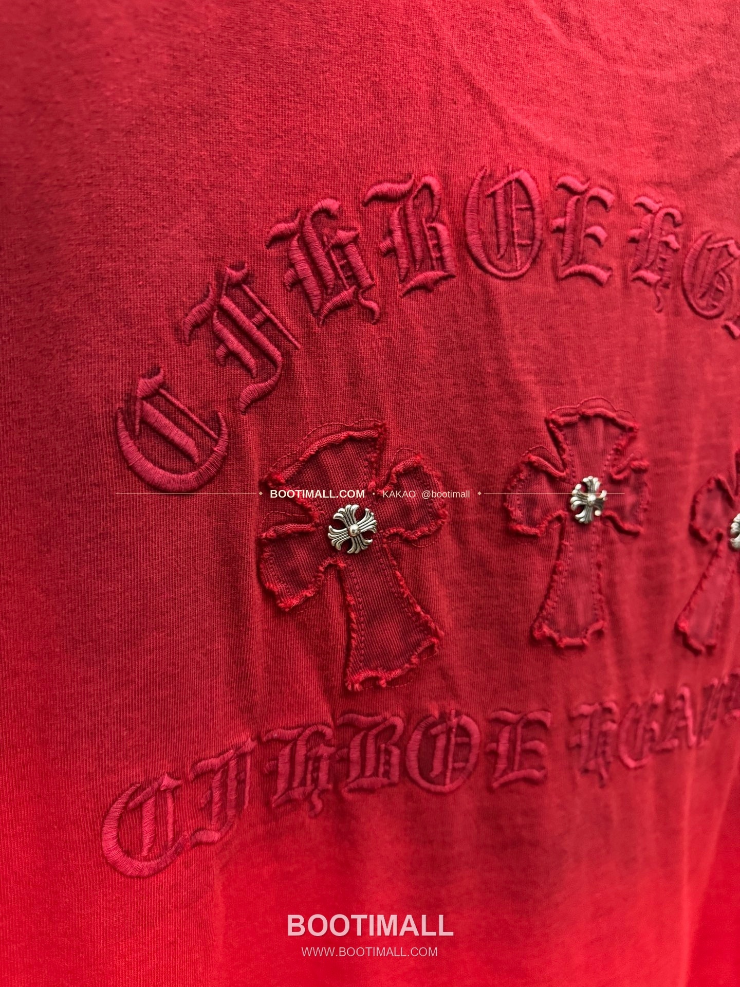 크롬하츠 2026SS 헤비코튼 패치자수 워시드 루즈핏 반팔 티셔츠 Chrome Hearts 2026 SS Heavy Cotton Patch Embroidery Washed Loose Fit Short Sleeve T-Shirt 26-2005 8