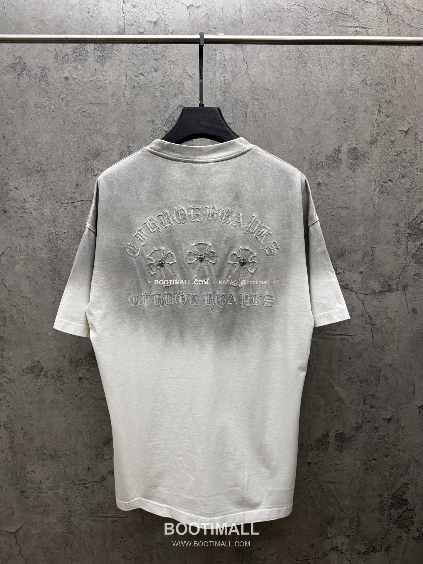 크롬하츠 2026SS 헤비코튼 패치자수 워시드 루즈핏 반팔 티셔츠 Chrome Hearts 2026 SS Heavy Cotton Patch Embroidery Washed Loose Fit Short Sleeve T-Shirt 26-2005 2