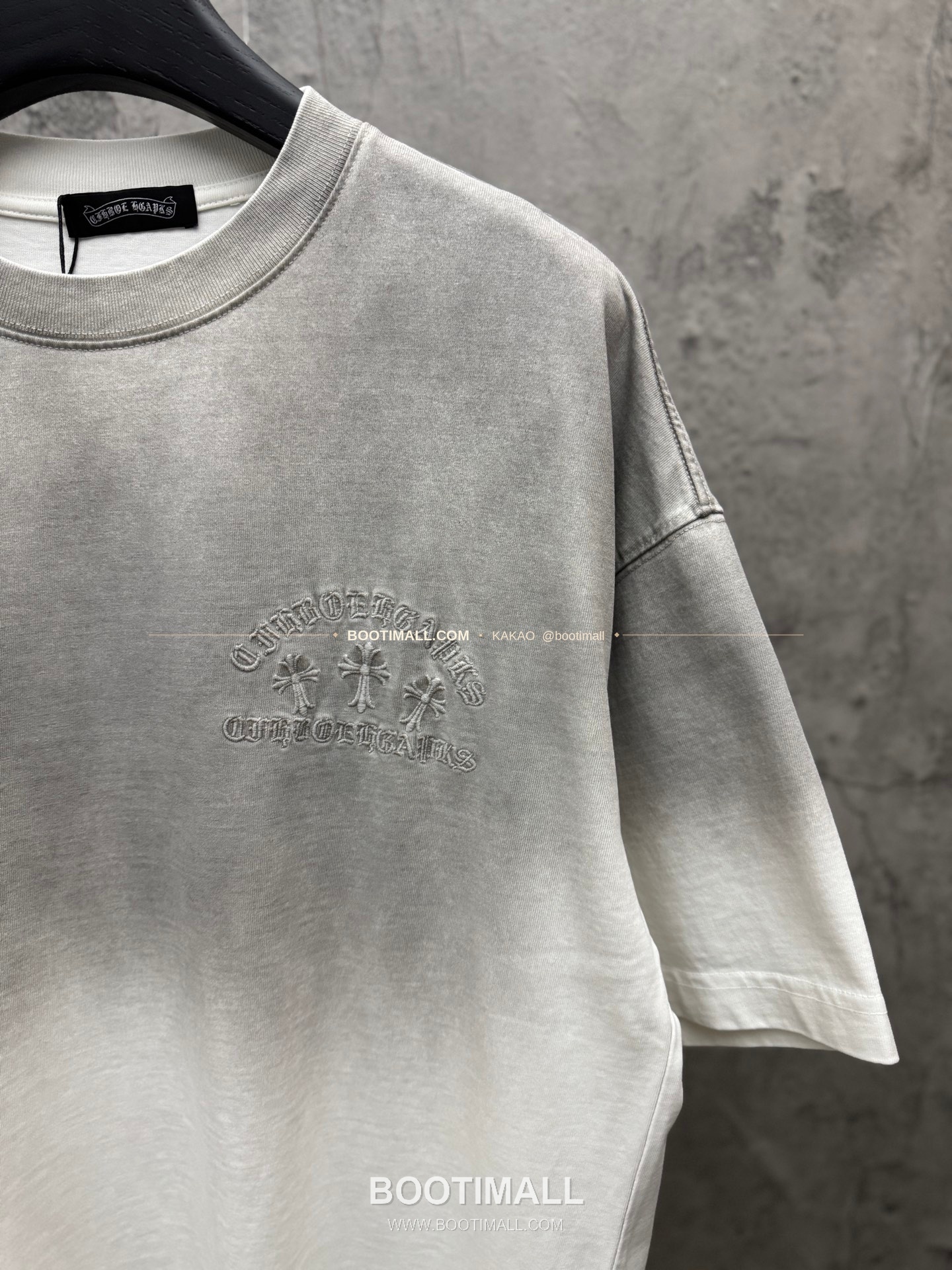 크롬하츠 2026SS 헤비코튼 패치자수 워시드 루즈핏 반팔 티셔츠 Chrome Hearts 2026 SS Heavy Cotton Patch Embroidery Washed Loose Fit Short Sleeve T-Shirt 26-2005 5