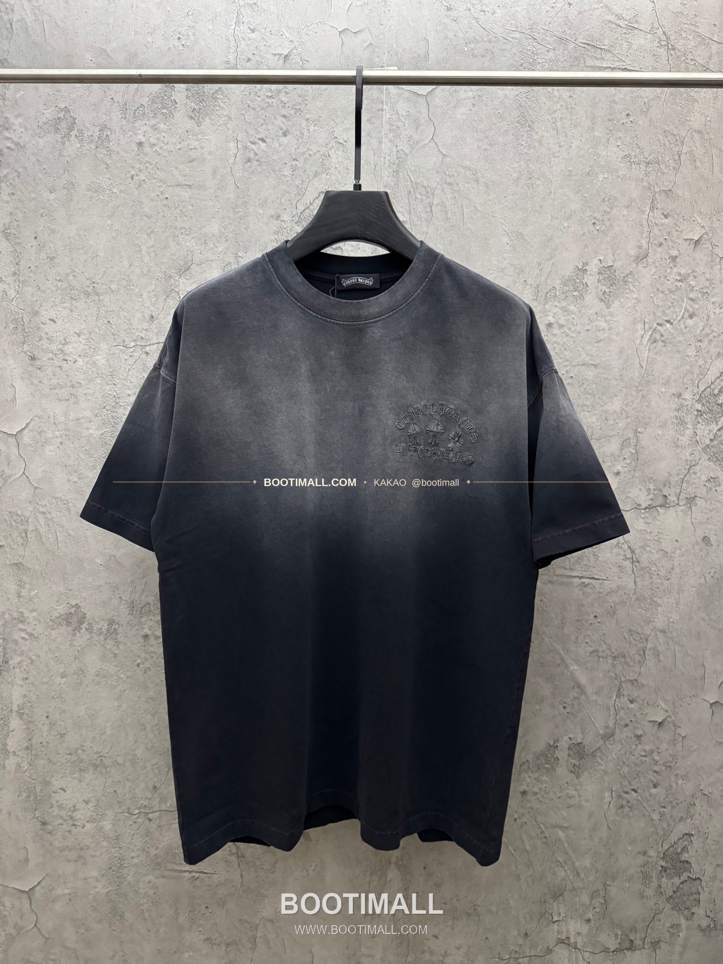 크롬하츠 2026SS 헤비코튼 패치자수 워시드 루즈핏 반팔 티셔츠 Chrome Hearts 2026 SS Heavy Cotton Patch Embroidery Washed Loose Fit Short Sleeve T-Shirt 26-2005 1