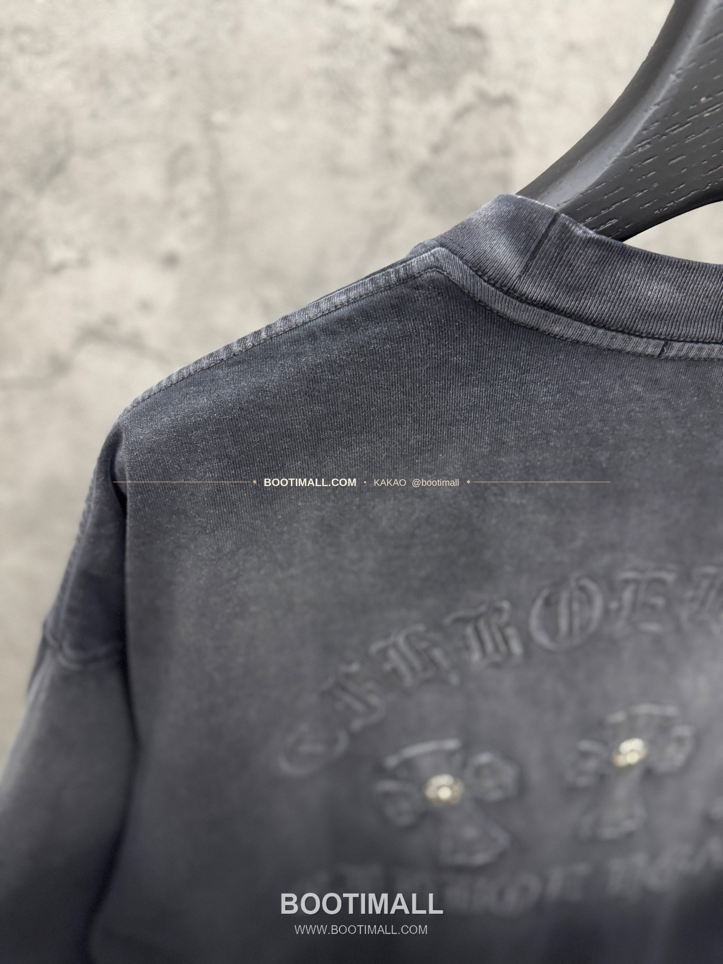 크롬하츠 2026SS 헤비코튼 패치자수 워시드 루즈핏 반팔 티셔츠 Chrome Hearts 2026 SS Heavy Cotton Patch Embroidery Washed Loose Fit Short Sleeve T-Shirt 26-2005 9