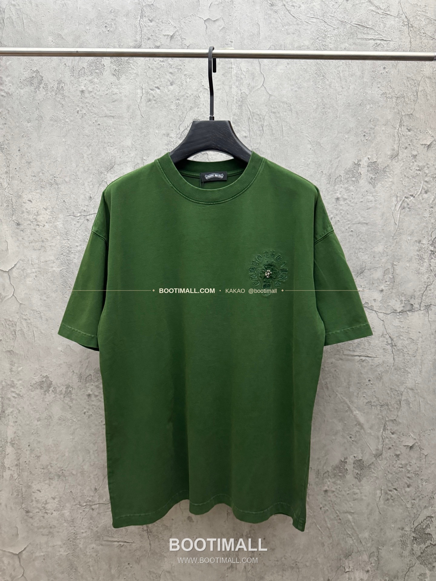 크롬하츠 2026SS 헤비코튼 패치자수 워시드 루즈핏 반팔 티셔츠 Chrome Hearts 2026 SS Heavy Cotton Patch Embroidery Washed Loose Fit Short Sleeve T-Shirt 26-2035 1