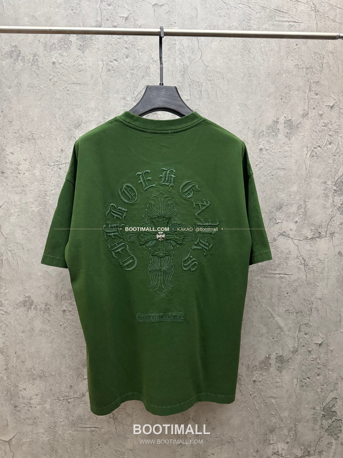 크롬하츠 2026SS 헤비코튼 패치자수 워시드 루즈핏 반팔 티셔츠 Chrome Hearts 2026 SS Heavy Cotton Patch Embroidery Washed Loose Fit Short Sleeve T-Shirt 26-2035 2