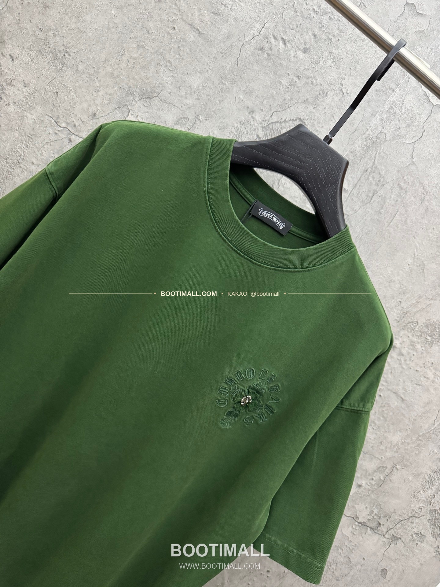 크롬하츠 2026SS 헤비코튼 패치자수 워시드 루즈핏 반팔 티셔츠 Chrome Hearts 2026 SS Heavy Cotton Patch Embroidery Washed Loose Fit Short Sleeve T-Shirt 26-2035 3