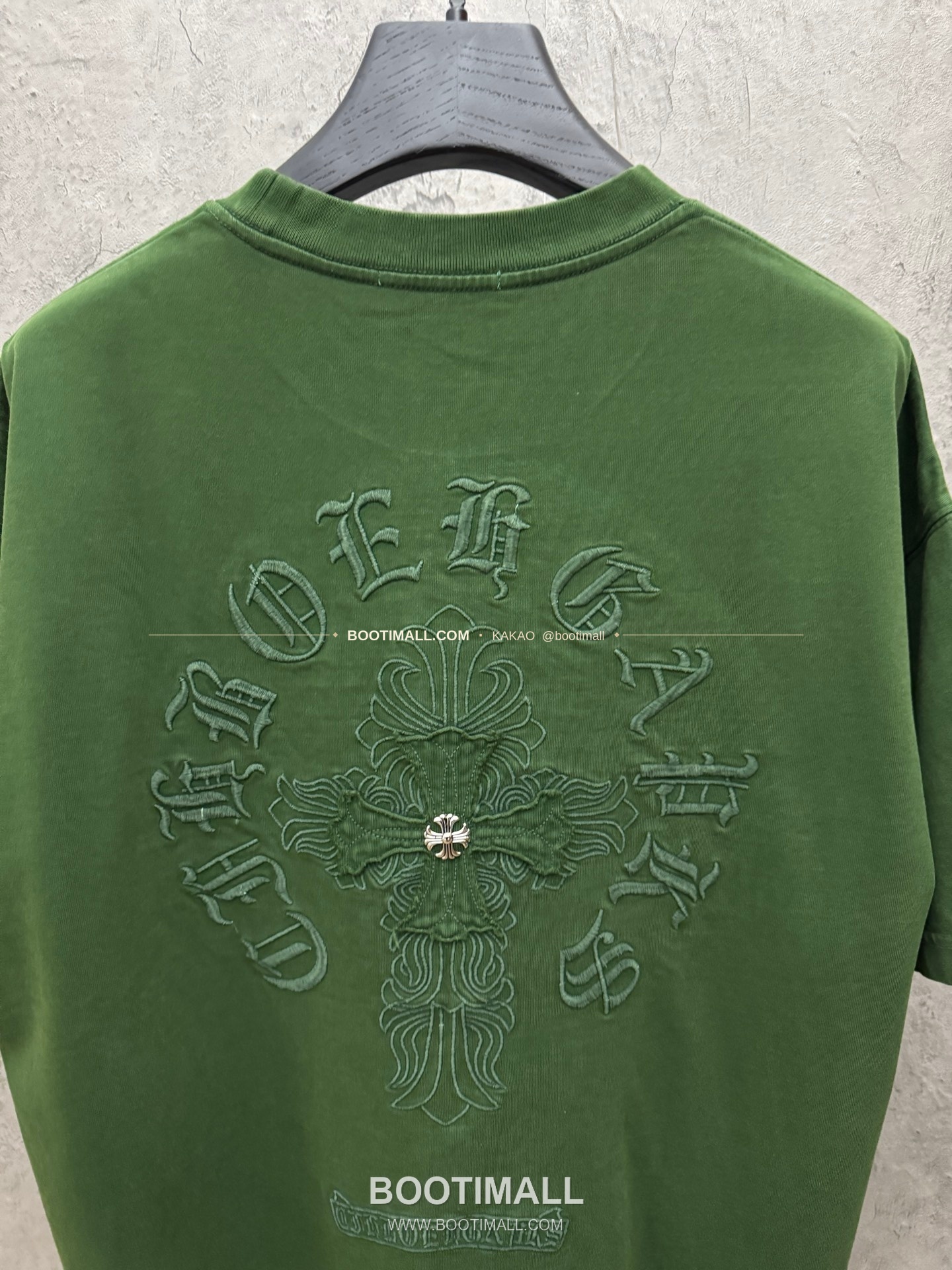 크롬하츠 2026SS 헤비코튼 패치자수 워시드 루즈핏 반팔 티셔츠 Chrome Hearts 2026 SS Heavy Cotton Patch Embroidery Washed Loose Fit Short Sleeve T-Shirt 26-2035 7