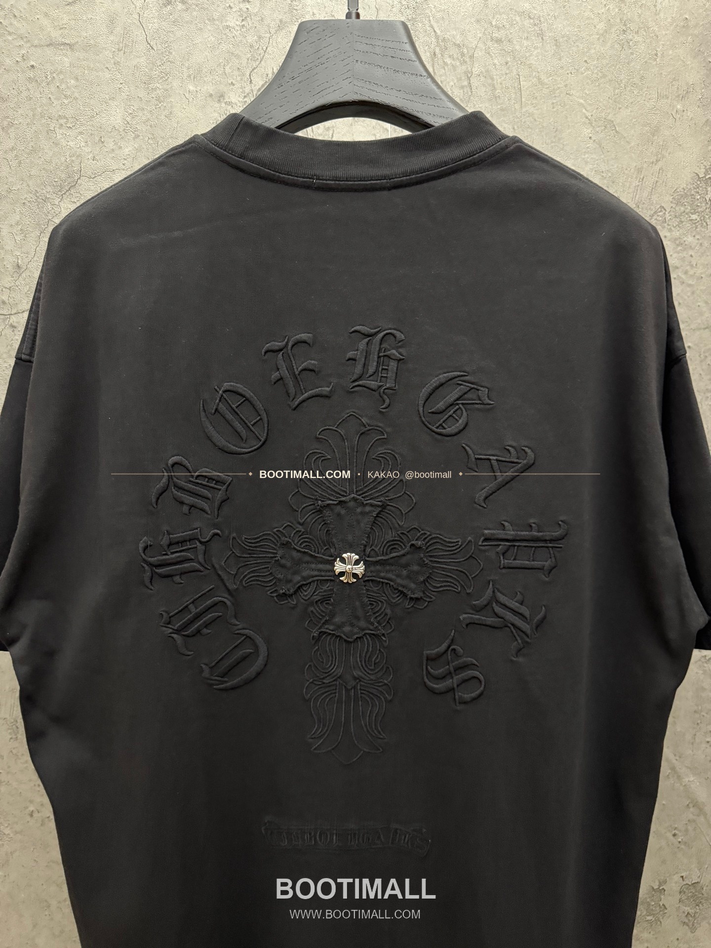 크롬하츠 2026SS 헤비코튼 패치자수 워시드 루즈핏 반팔 티셔츠 Chrome Hearts 2026 SS Heavy Cotton Patch Embroidery Washed Loose Fit Short Sleeve T-Shirt 26-2035 7