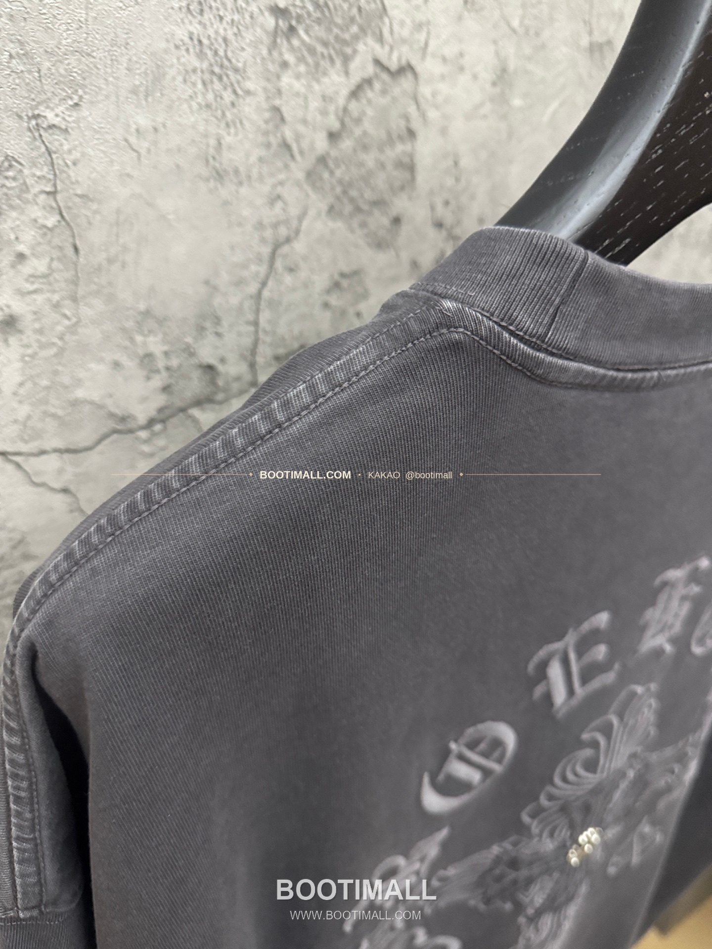 크롬하츠 2026SS 헤비코튼 패치자수 워시드 루즈핏 반팔 티셔츠 Chrome Hearts 2026 SS Heavy Cotton Patch Embroidery Washed Loose Fit Short Sleeve T-Shirt 26-2035 9