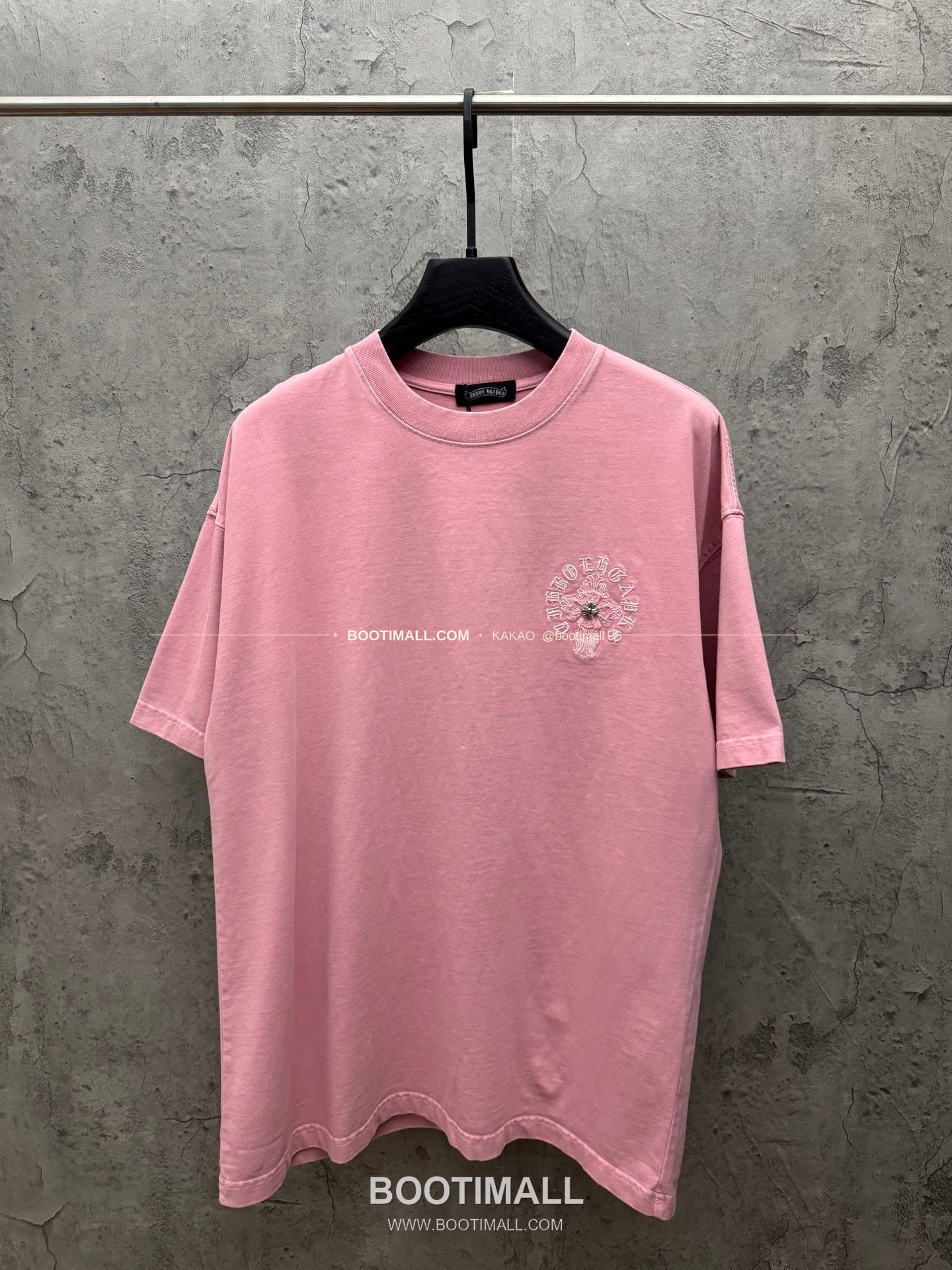 크롬하츠 2026SS 헤비코튼 패치자수 워시드 루즈핏 반팔 티셔츠 Chrome Hearts 2026 SS Heavy Cotton Patch Embroidery Washed Loose Fit Short Sleeve T-Shirt 26-2035 1