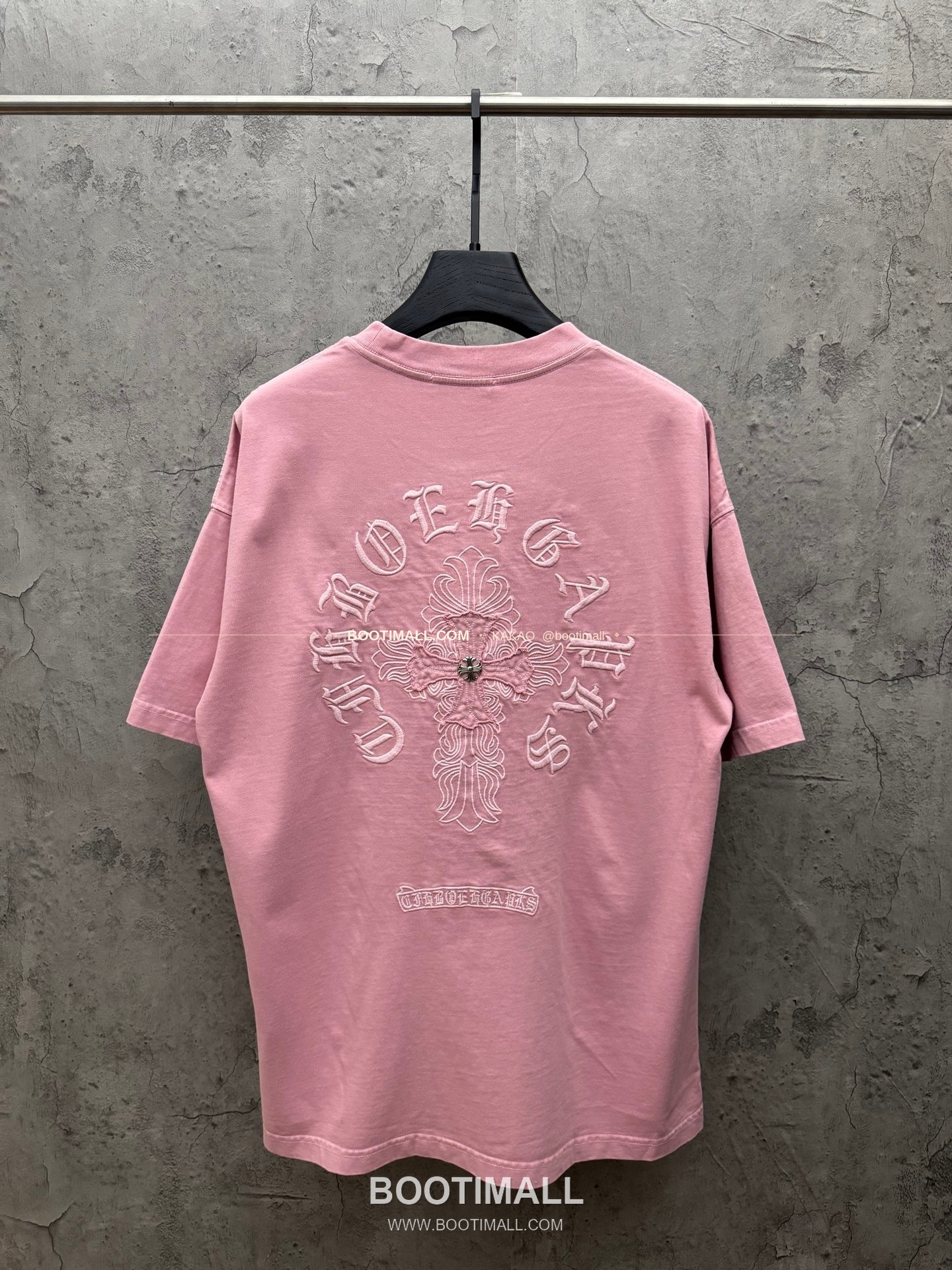 크롬하츠 2026SS 헤비코튼 패치자수 워시드 루즈핏 반팔 티셔츠 Chrome Hearts 2026 SS Heavy Cotton Patch Embroidery Washed Loose Fit Short Sleeve T-Shirt 26-2035 2