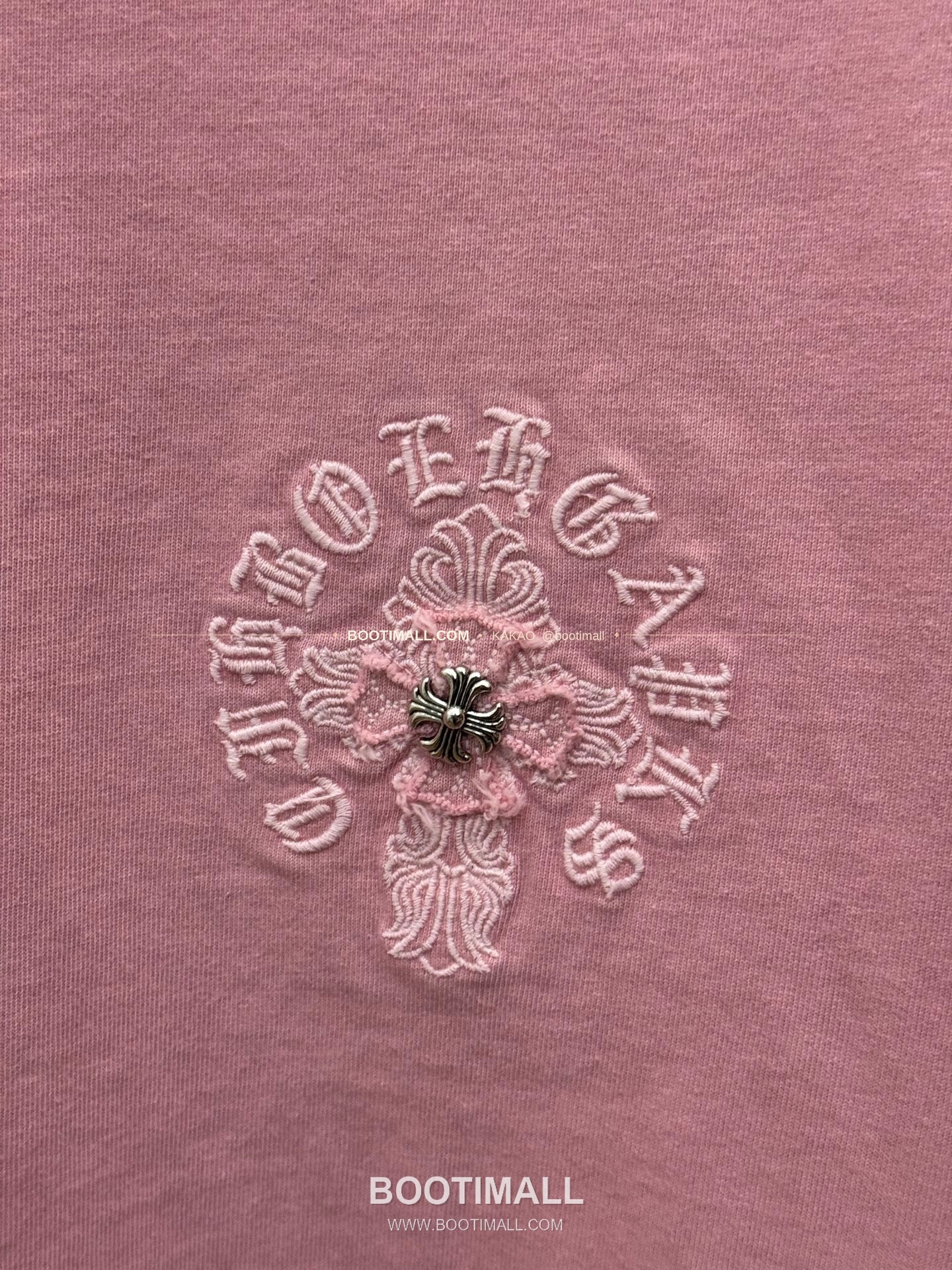 크롬하츠 2026SS 헤비코튼 패치자수 워시드 루즈핏 반팔 티셔츠 Chrome Hearts 2026 SS Heavy Cotton Patch Embroidery Washed Loose Fit Short Sleeve T-Shirt 26-2035 6