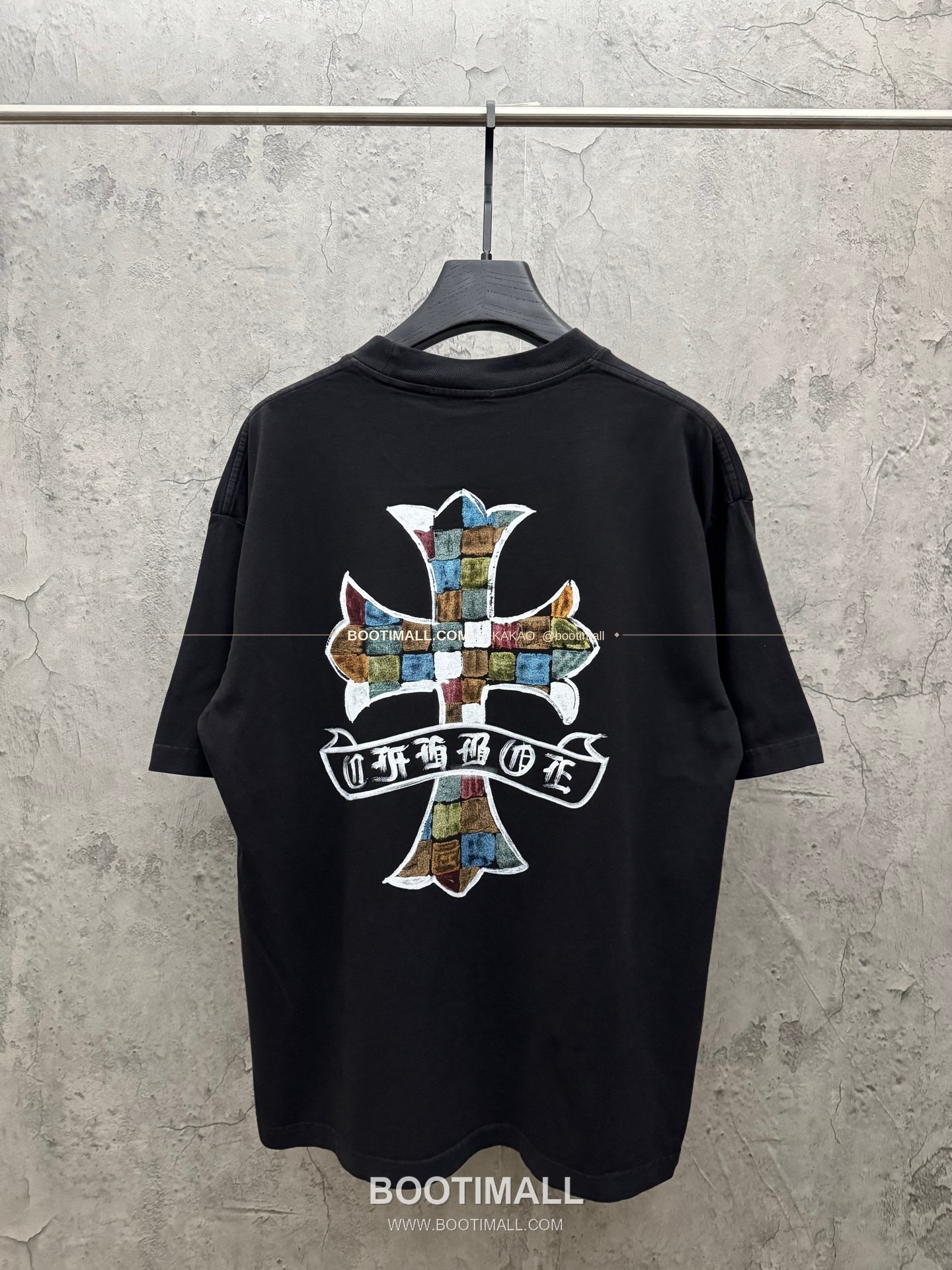 크롬하츠 2026SS 헤비코튼 페인팅프린트 루즈핏 반팔 티셔츠 Chrome Hearts 2026 SS Heavy Cotton Painting Print Loose Fit Short Sleeve T-Shirt 26-2067 2