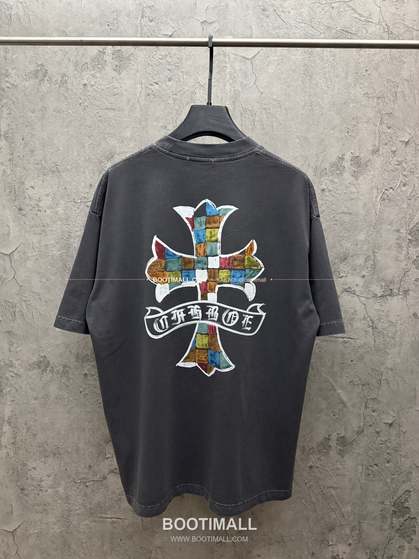 크롬하츠 2026SS 헤비코튼 페인팅프린트 루즈핏 반팔 티셔츠 Chrome Hearts 2026 SS Heavy Cotton Painting Print Loose Fit Short Sleeve T-Shirt 26-2067 2