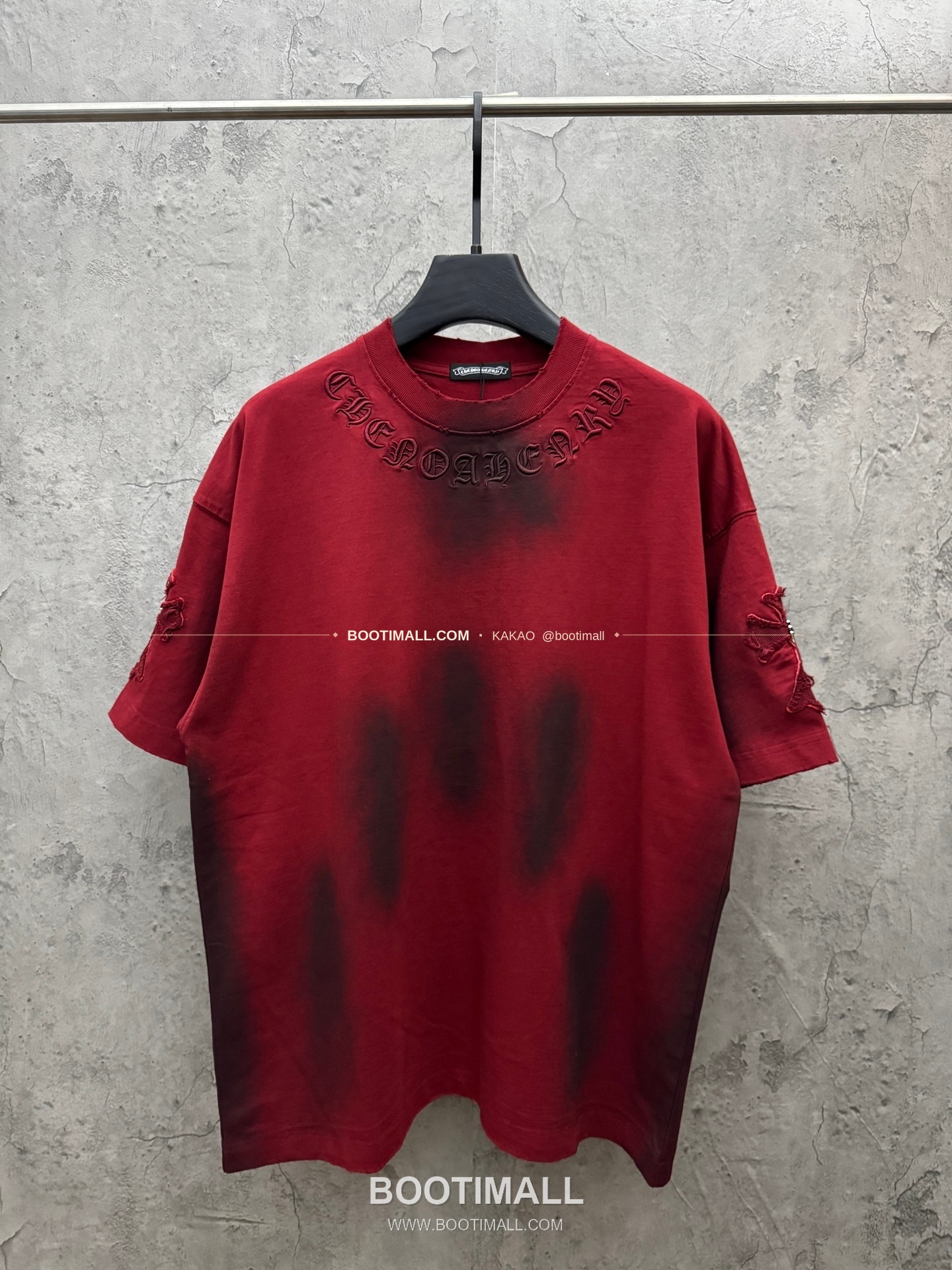 크롬하츠 2026SS 헤비코튼 패치자수 워시드 루즈핏 반팔 티셔츠 Chrome Hearts 2026 SS Heavy Cotton Patch Embroidery Washed Loose Fit Short Sleeve T-Shirt 5106 1