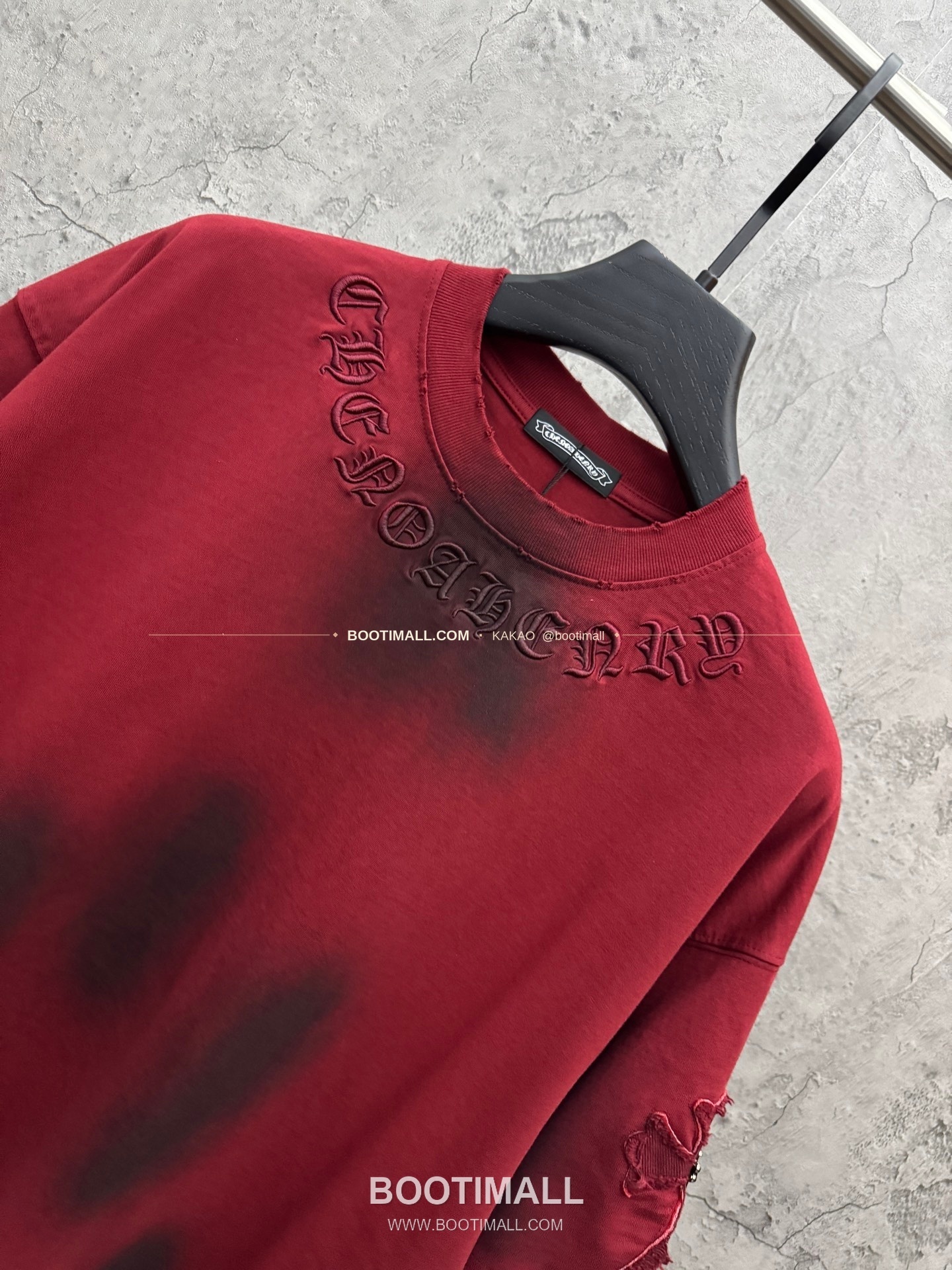 크롬하츠 2026SS 헤비코튼 패치자수 워시드 루즈핏 반팔 티셔츠 Chrome Hearts 2026 SS Heavy Cotton Patch Embroidery Washed Loose Fit Short Sleeve T-Shirt 5106 3