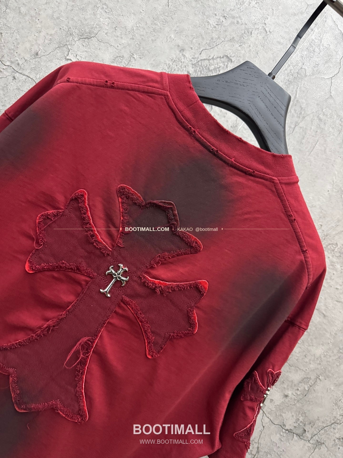 크롬하츠 2026SS 헤비코튼 패치자수 워시드 루즈핏 반팔 티셔츠 Chrome Hearts 2026 SS Heavy Cotton Patch Embroidery Washed Loose Fit Short Sleeve T-Shirt 5106 4