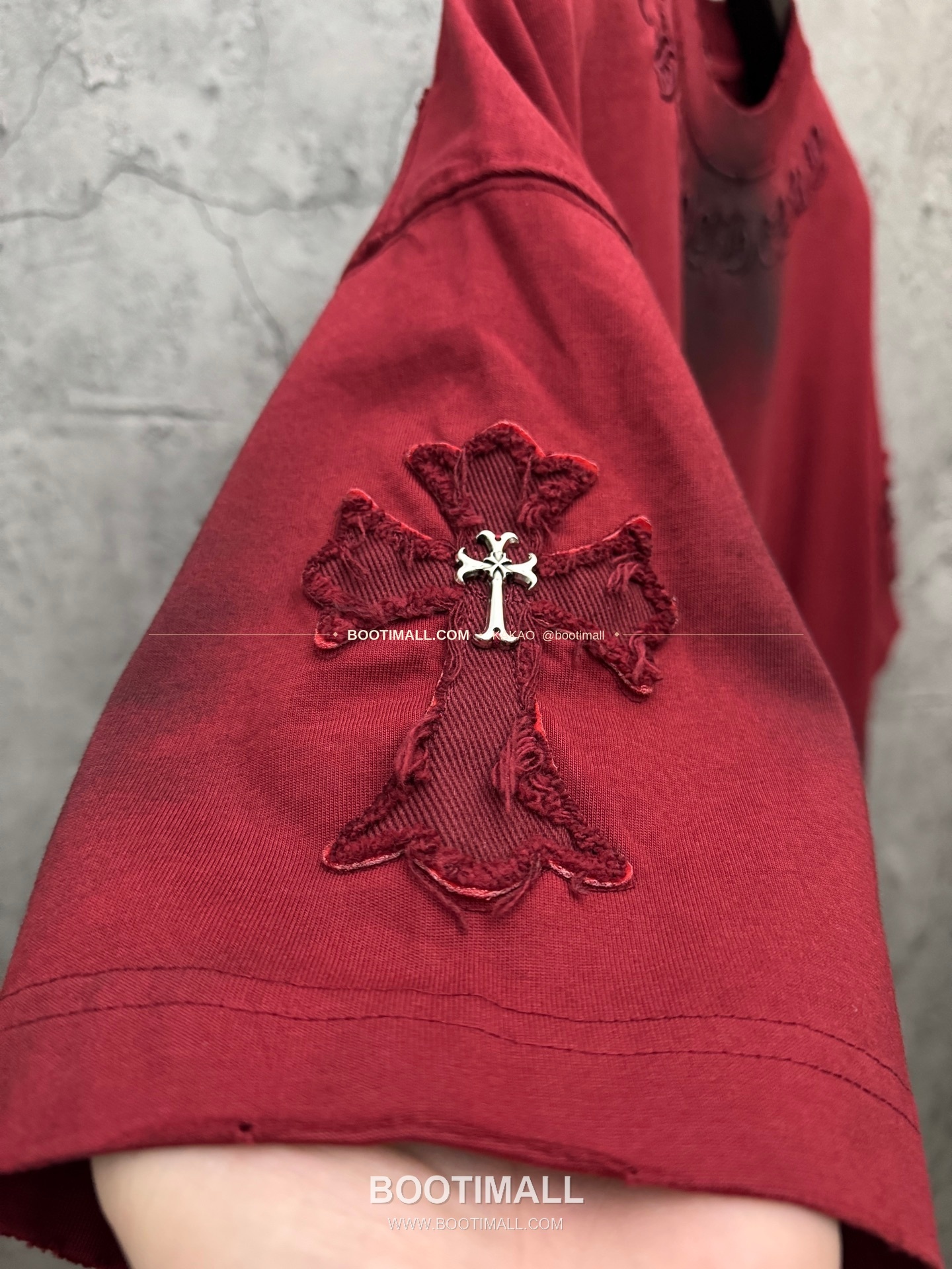 크롬하츠 2026SS 헤비코튼 패치자수 워시드 루즈핏 반팔 티셔츠 Chrome Hearts 2026 SS Heavy Cotton Patch Embroidery Washed Loose Fit Short Sleeve T-Shirt 5106 6