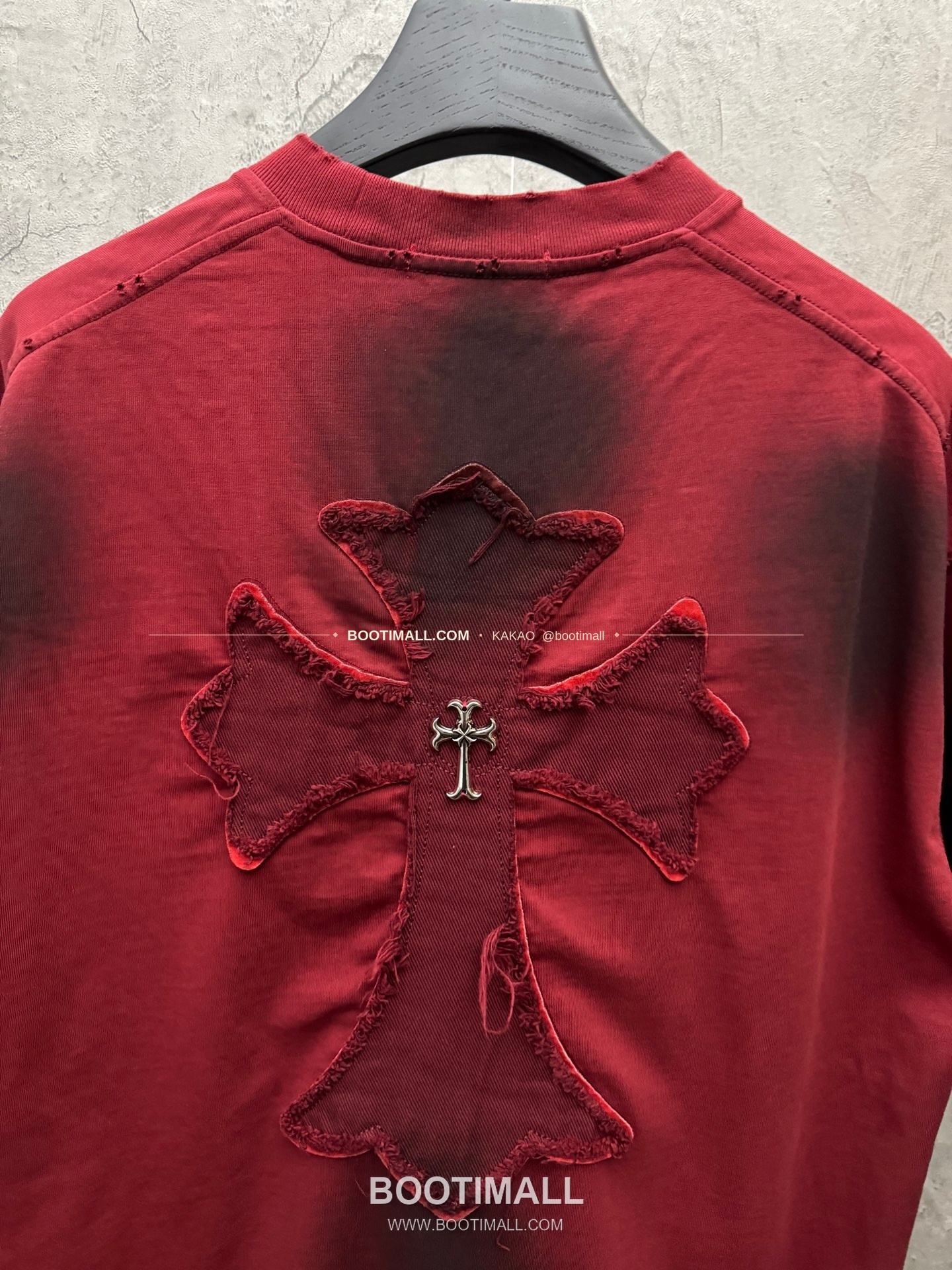 크롬하츠 2026SS 헤비코튼 패치자수 워시드 루즈핏 반팔 티셔츠 Chrome Hearts 2026 SS Heavy Cotton Patch Embroidery Washed Loose Fit Short Sleeve T-Shirt 5106 7