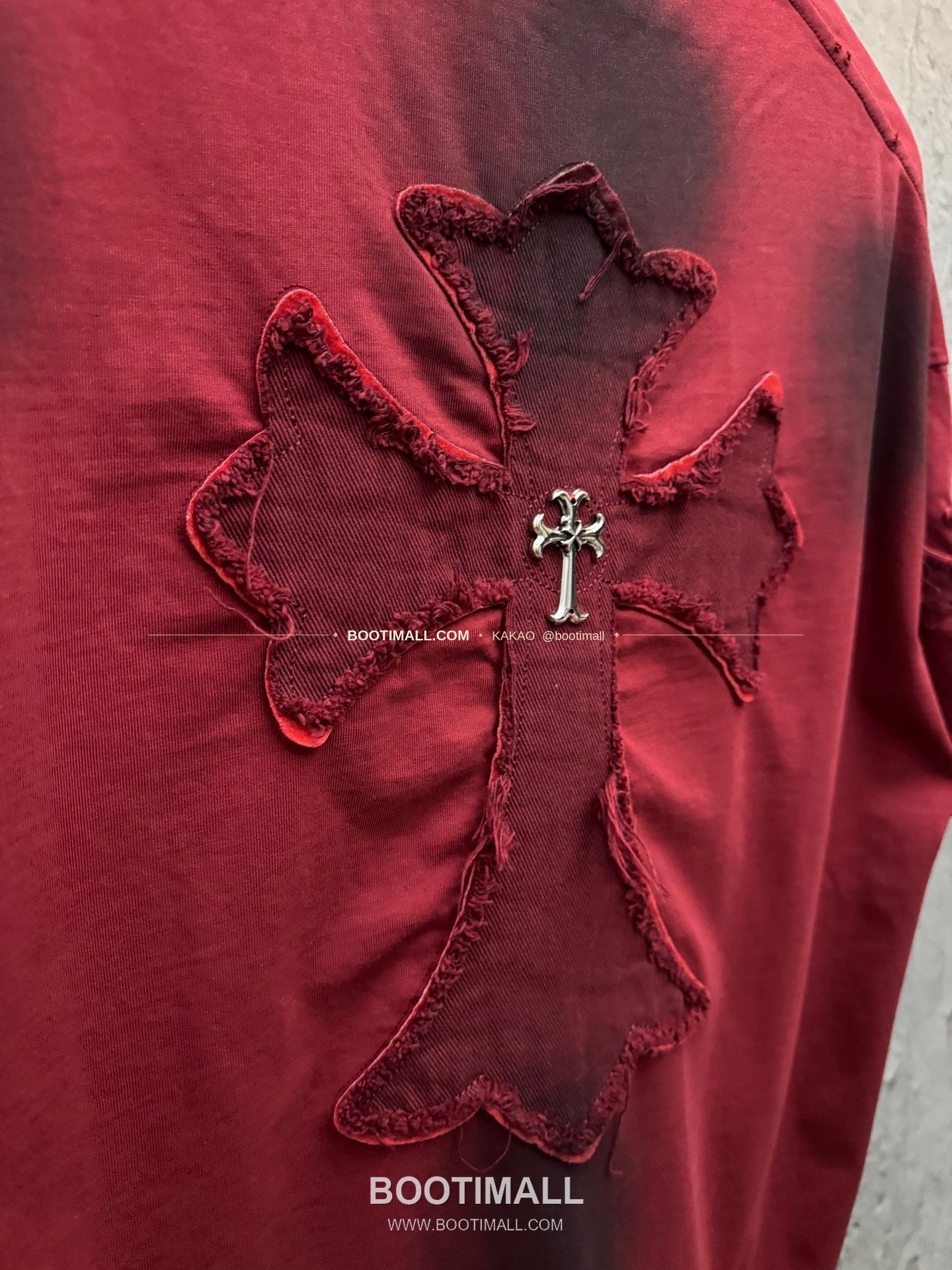 크롬하츠 2026SS 헤비코튼 패치자수 워시드 루즈핏 반팔 티셔츠 Chrome Hearts 2026 SS Heavy Cotton Patch Embroidery Washed Loose Fit Short Sleeve T-Shirt 5106 8