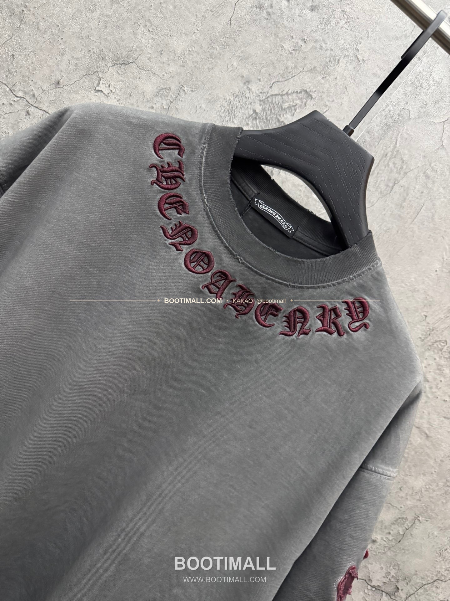 크롬하츠 2026SS 헤비코튼 패치자수 워시드 루즈핏 반팔 티셔츠 Chrome Hearts 2026 SS Heavy Cotton Patch Embroidery Washed Loose Fit Short Sleeve T-Shirt 5106 3