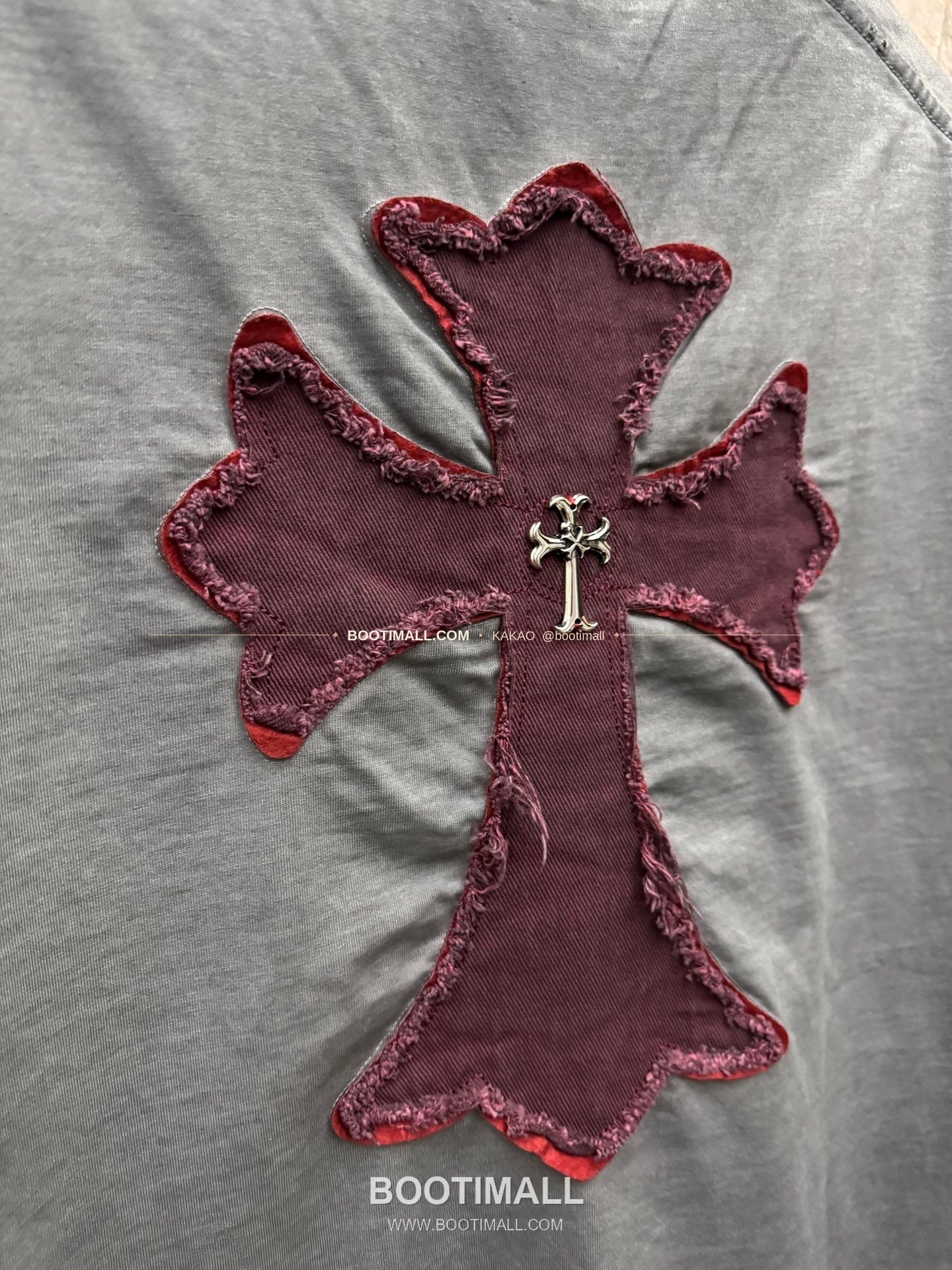 크롬하츠 2026SS 헤비코튼 패치자수 워시드 루즈핏 반팔 티셔츠 Chrome Hearts 2026 SS Heavy Cotton Patch Embroidery Washed Loose Fit Short Sleeve T-Shirt 5106 8