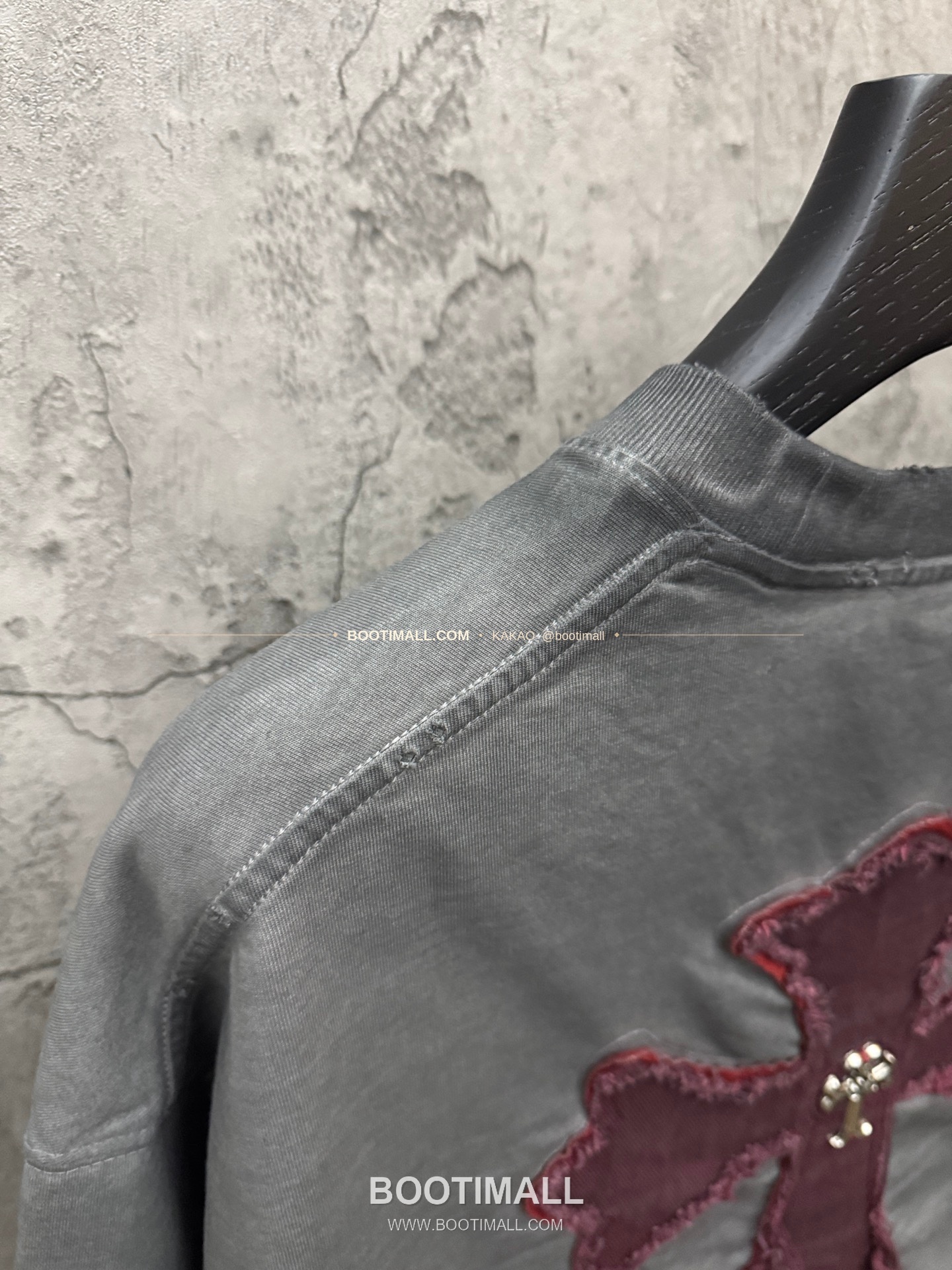 크롬하츠 2026SS 헤비코튼 패치자수 워시드 루즈핏 반팔 티셔츠 Chrome Hearts 2026 SS Heavy Cotton Patch Embroidery Washed Loose Fit Short Sleeve T-Shirt 5106 9